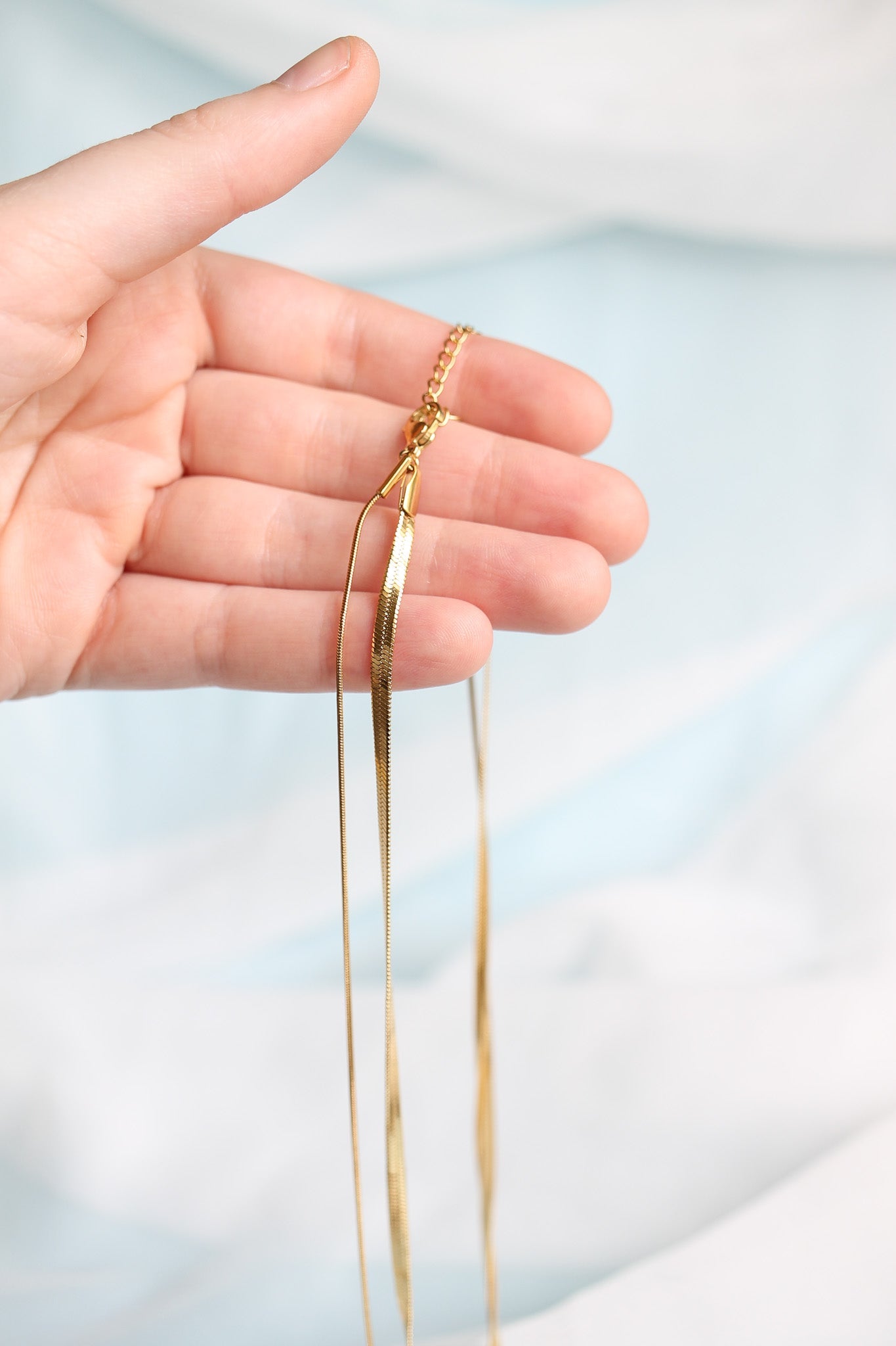 Back Bay Layered Gold Necklace for Women - Elegant Dainty Layered Chain Necklace for Everyday Wear, Date Night & Gift Giving