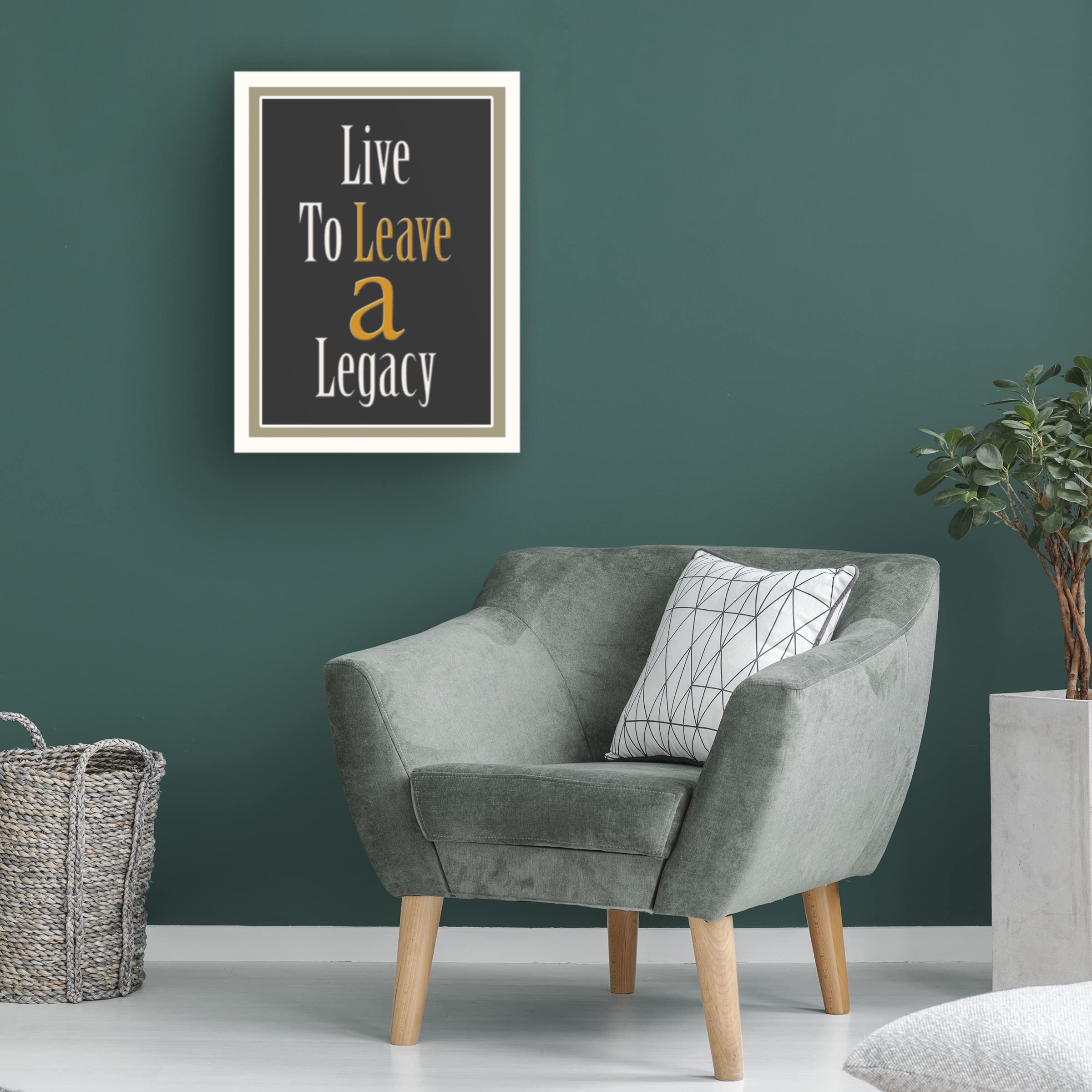Trademark Fine Art 'Legacy Word Art' Canvas Print by Richard Homawoo - Inspirational Wall Decor for Living Room, Office & Bedroom