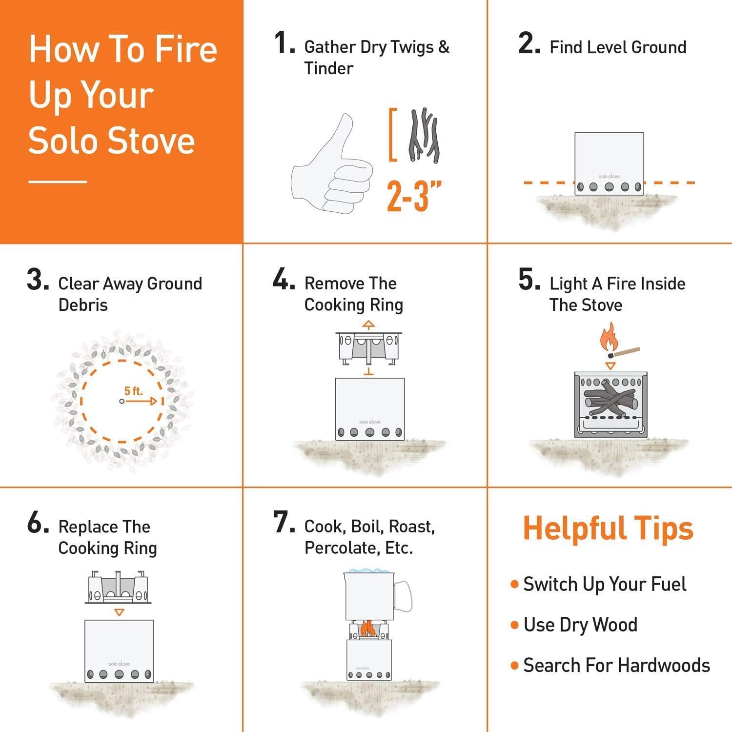 Solo Stove Titan SST - Portable Camping Stove for Outdoor Cooking, Backpacking & Emergency Preparedness | Compact, Lightweight & Efficient Wood Burning Stove for Hiking, Survival & RV Trips