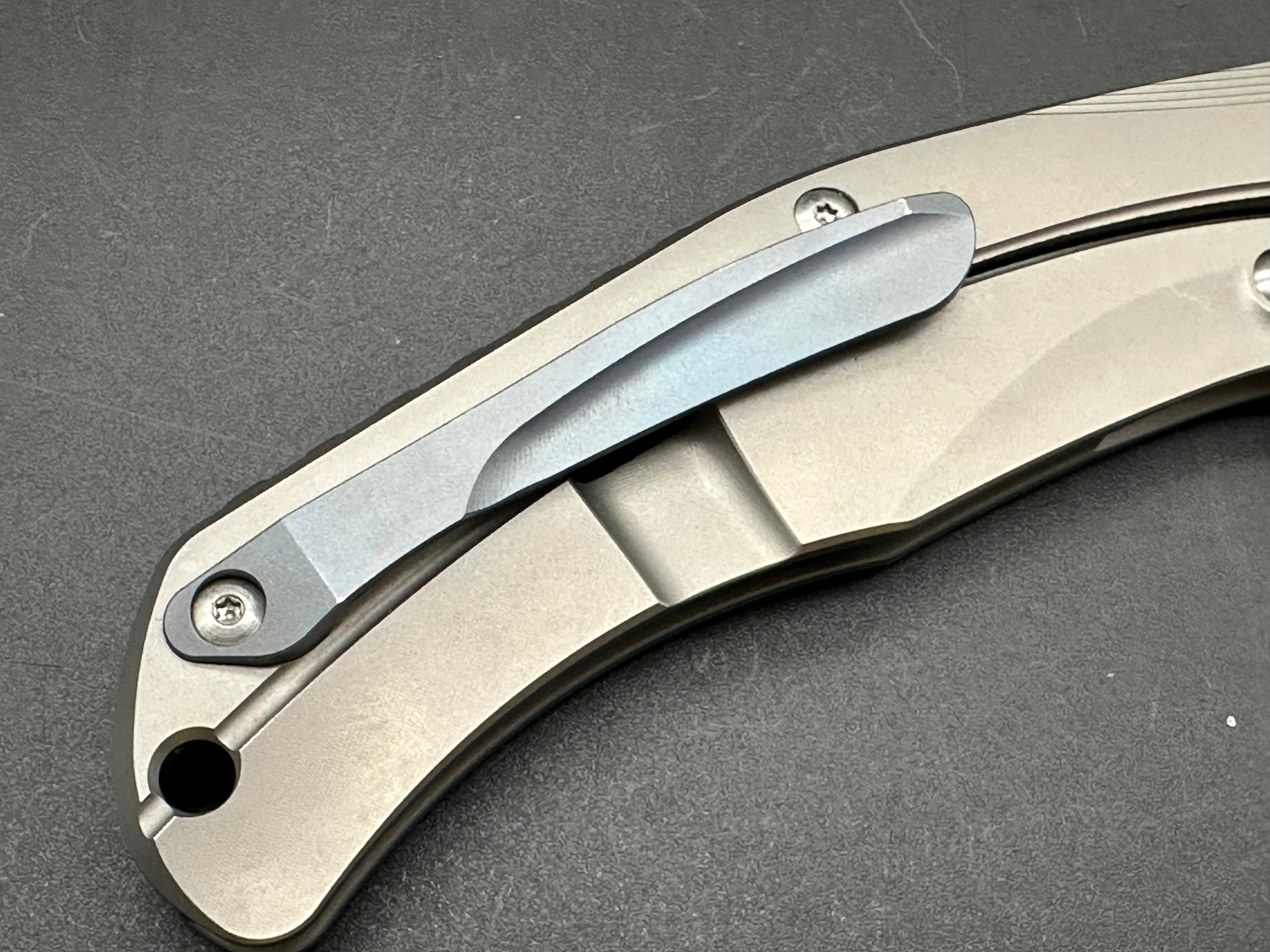 Defcon JK3215 Titanium Handle Folding Knife with D2 Steel Blade - EDC, Camping, Survival & Outdoor Activities