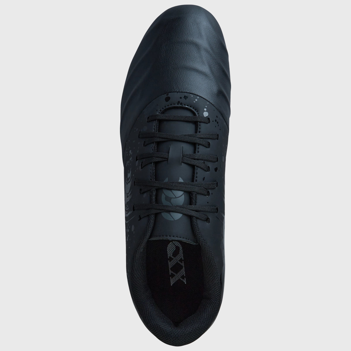Canterbury Phoenix Genesis Team SG Rugby Boots for Men - Black/Silver - Durable Cleats for Rugby Matches & Training