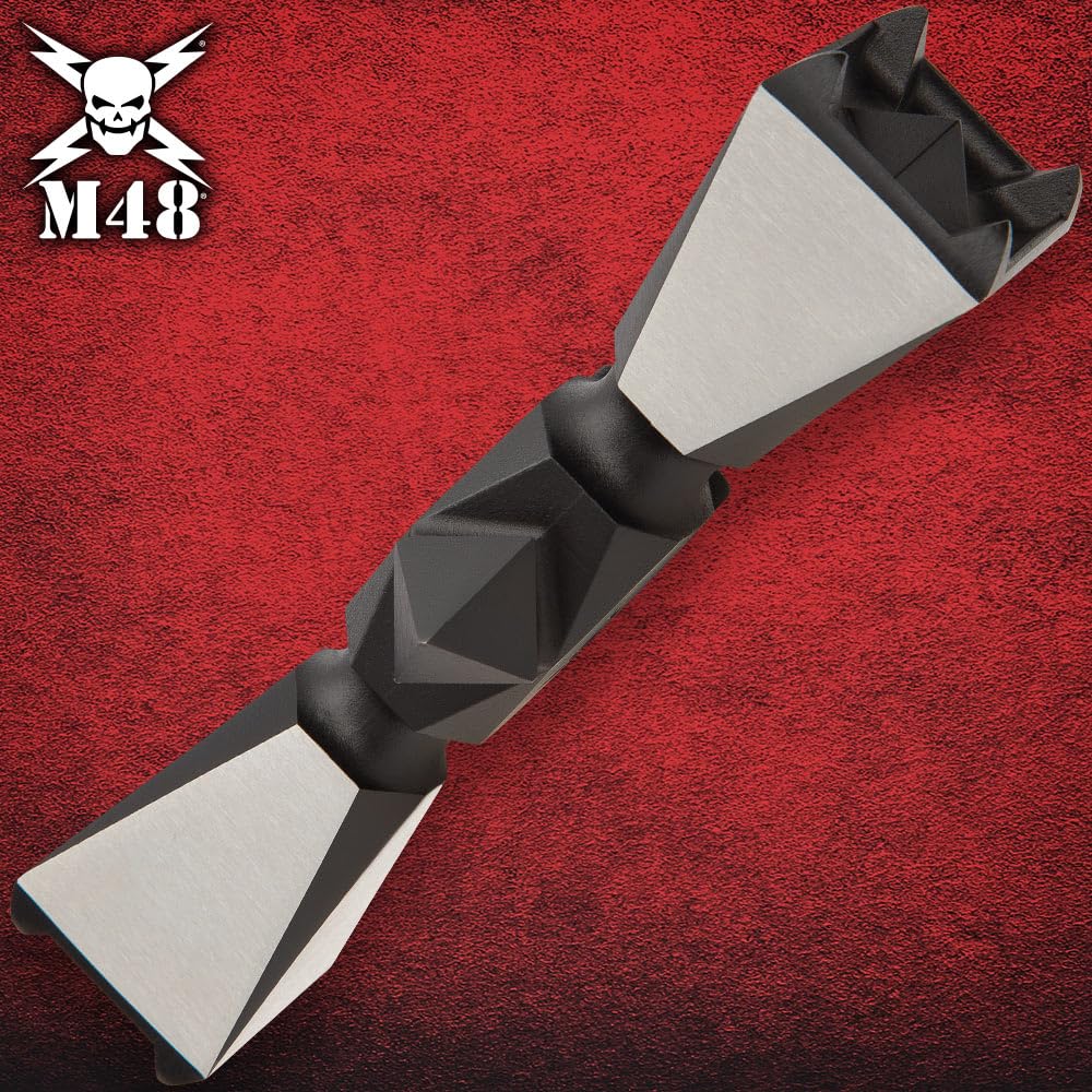 Stainless Steel M48 Double-Headed War Hammer with Sheath - 17