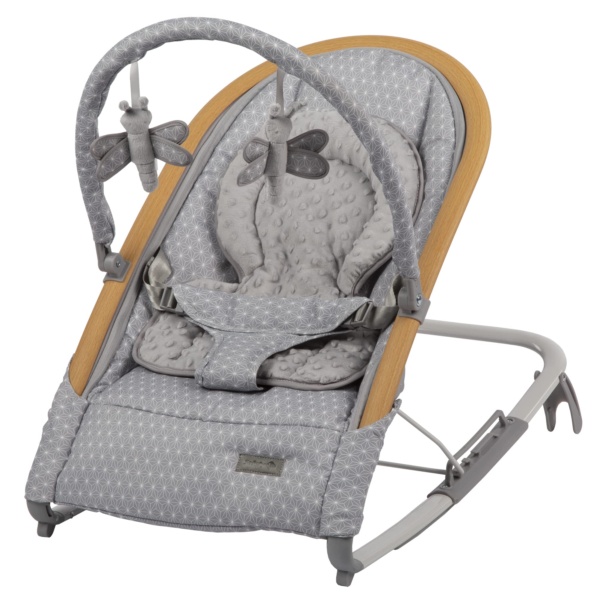 Safety 1st Amherst Rocker - Premium Baby Glider Chair with Comfortable Cushions, Smooth Swivel Motion & Adjustable Features | Nursery Rocking Chair for Breastfeeding, Soothing & Bonding with Newborns (Stardust Design)
