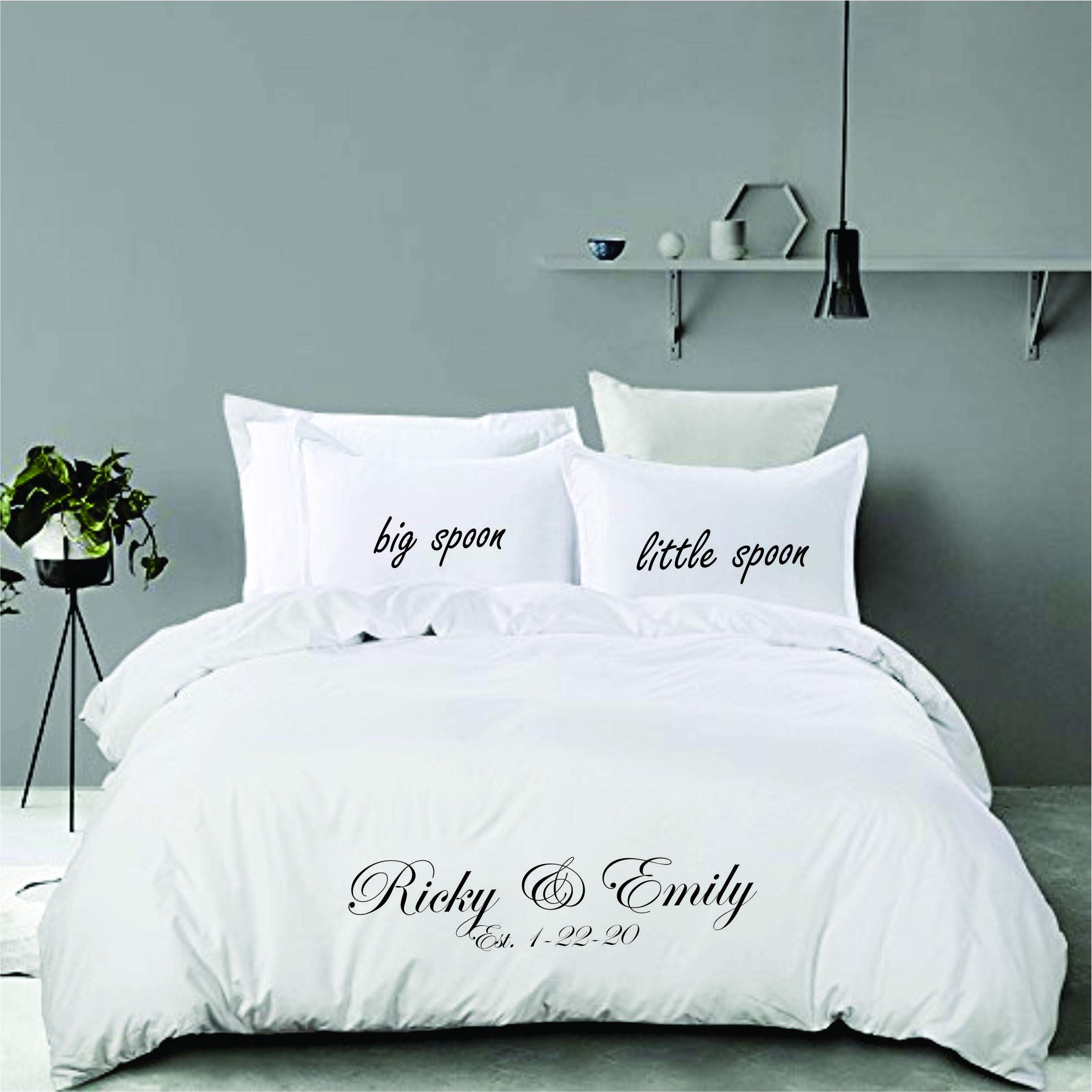 Custom Duvet Cover Set - Personalized Bedding for Couples | Anniversary & Wedding Gift Idea | Perfect for Master Bedroom Decor & Romantic Home Styling