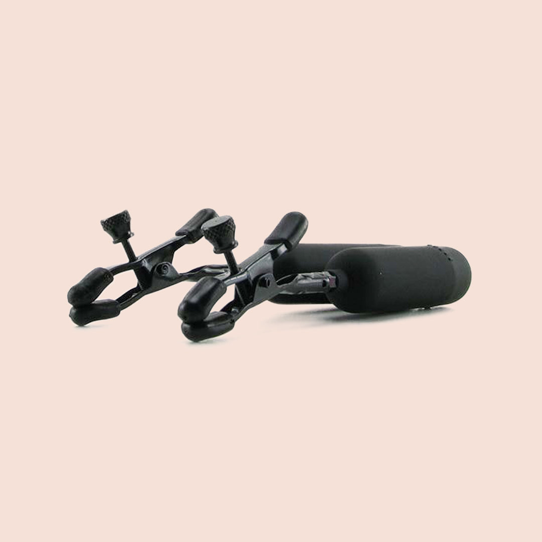 Fetish Fantasy Cordless Vibrating Nipple Clamps - Rechargeable Multi-Speed Adult Toy for BDSM, Couples Play & Sensual Exploration