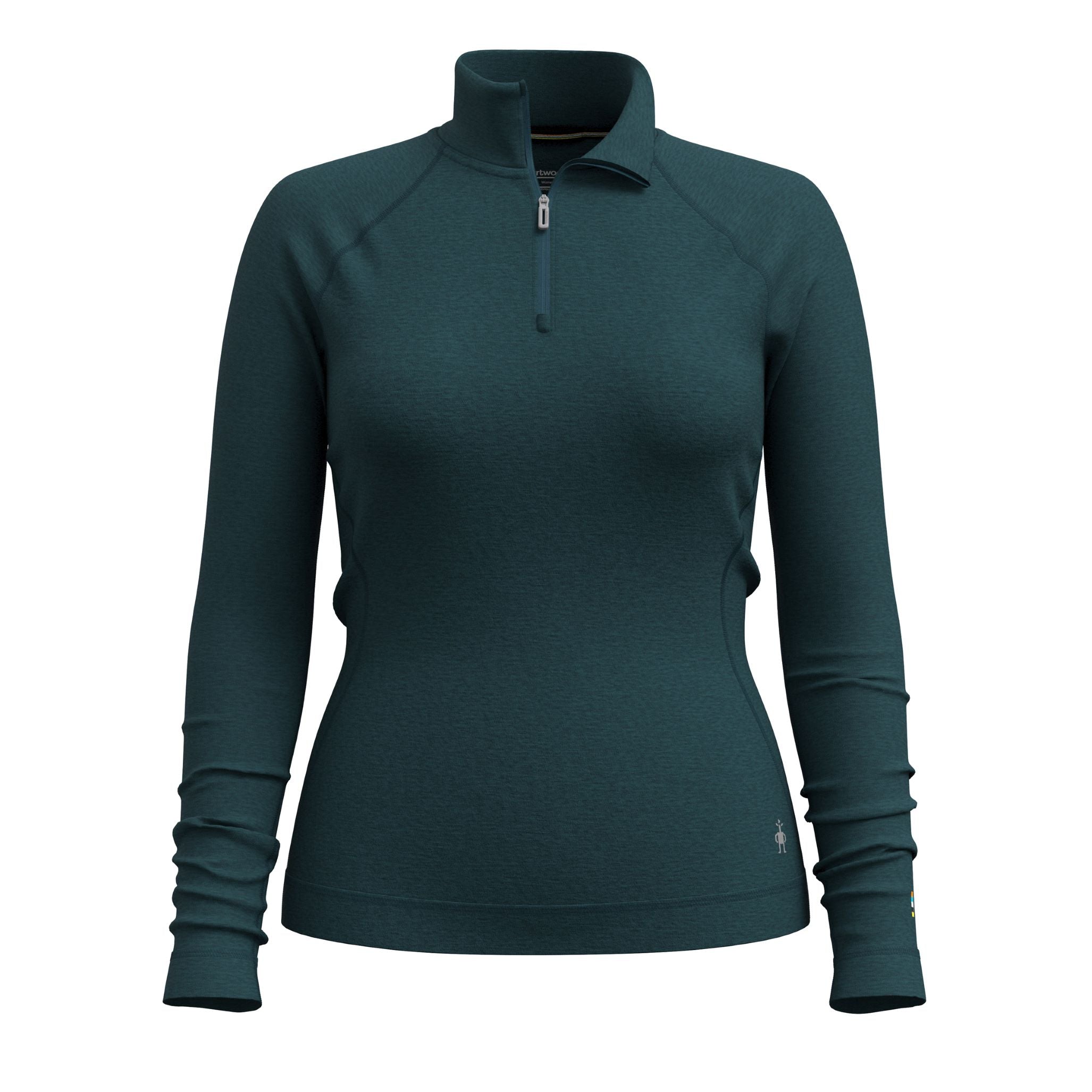 Women's Classic Thermal Merino Wool Base Layer 1/4 Zip Top - Warm Winter Underwear for Skiing, Hiking & Outdoor Activities