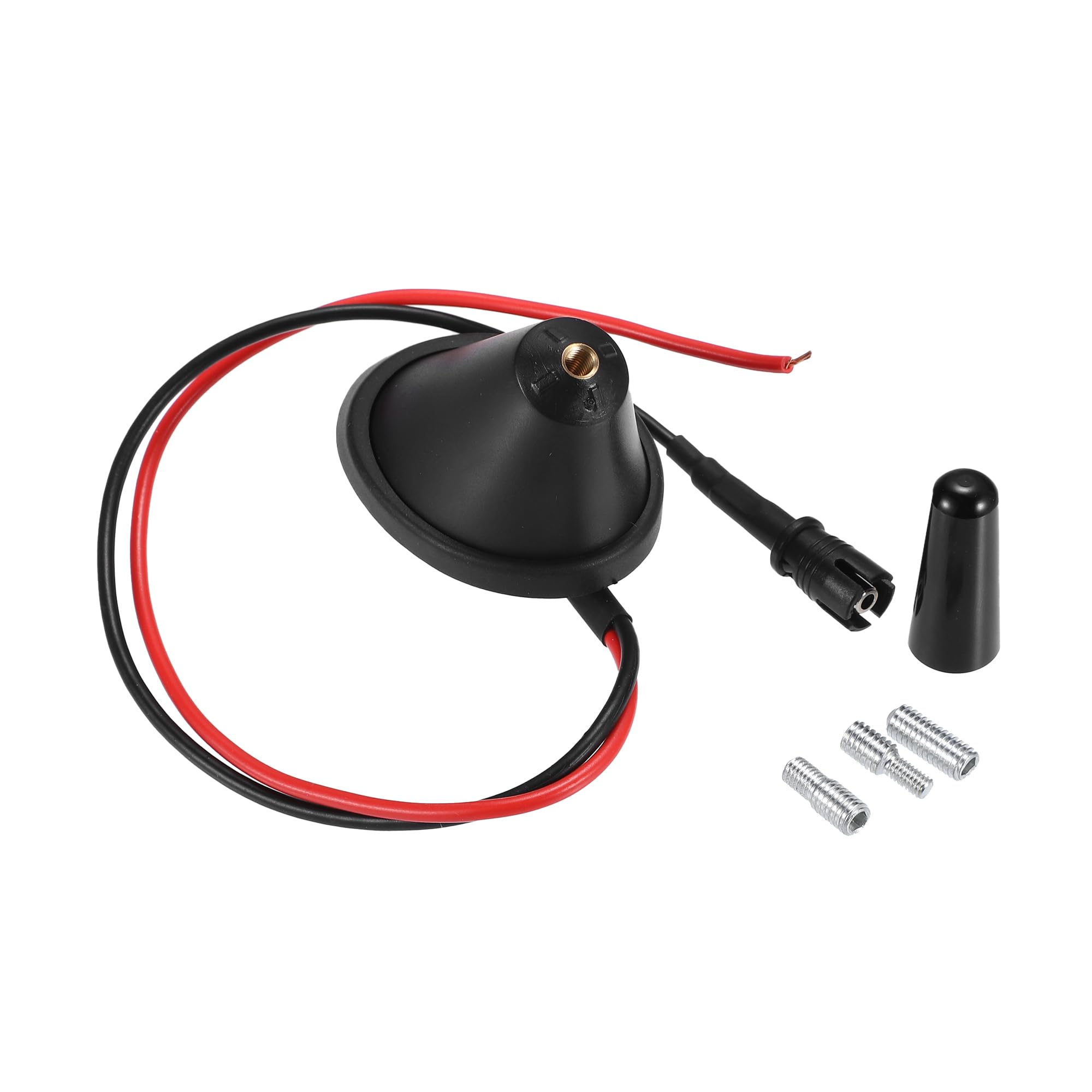 X AUTOHAUX Universal 3cm Short Car Antenna Replacement - Compatible with Most Vehicles, Compact Design for Improved Signal Reception - Perfect for Cars, Trucks & SUVs