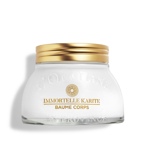 L'Occitane Immortelle Shea Body Balm 200ml - Ultra-Nourishing Dry Skin Moisturizer with Shea Butter & Immortelle Extract - Perfect for Winter Care & Spa Nights at Home