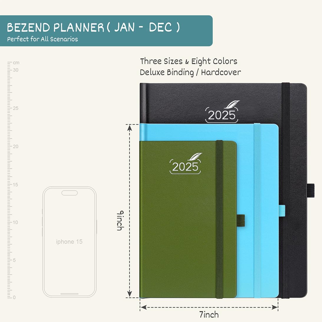BEZEND 2025 Weekly Planner & Notebook - 7