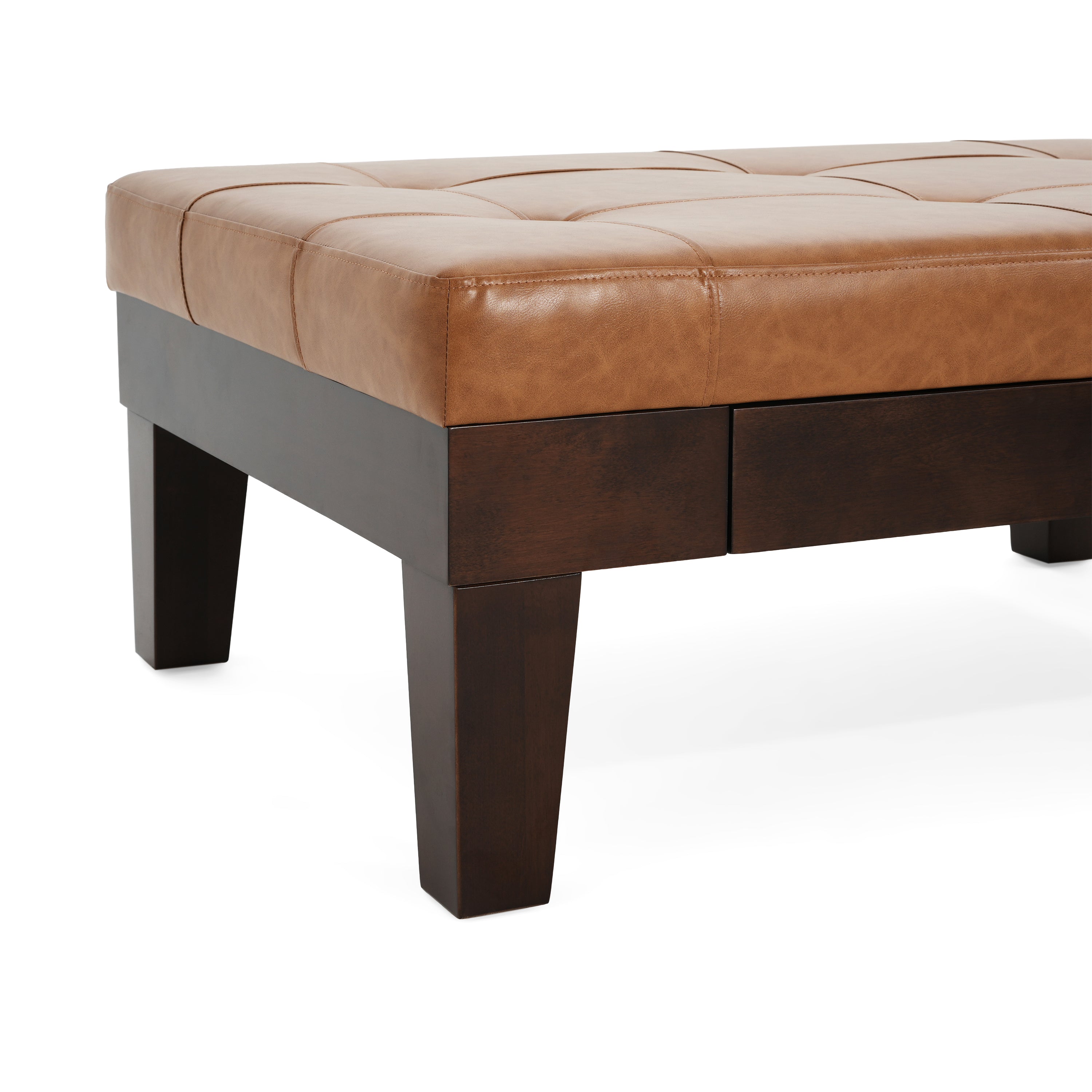 Chatham Ottoman with Storage Drawer - Versatile Living Room Furniture for Extra Seating and Organization