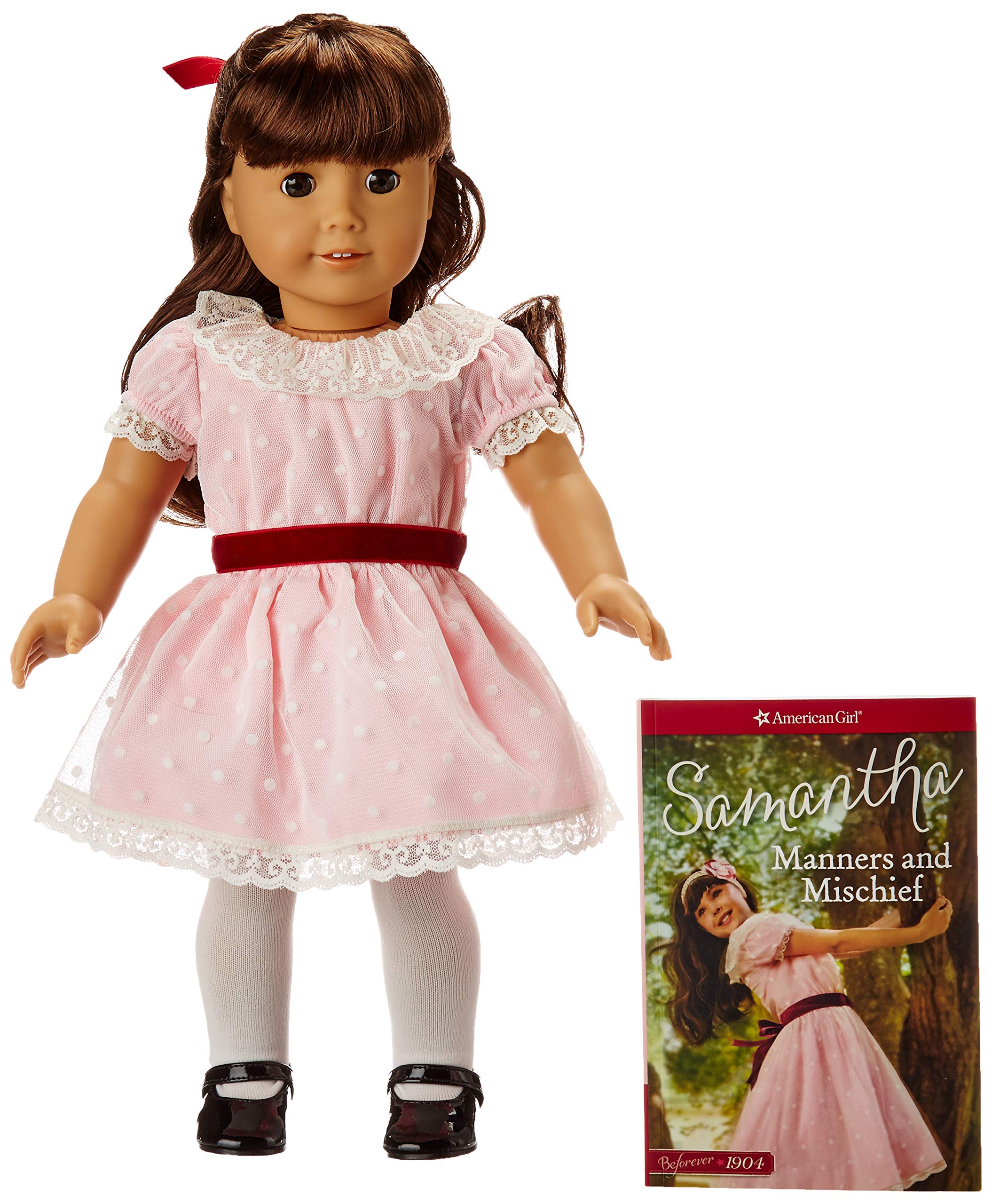 American Girl Beforever Samantha Doll with Paperback Book - 18-Inch Collectible Doll for Girls Ages 6+ | Perfect for Playtime, Birthday Gifts & Doll Collections