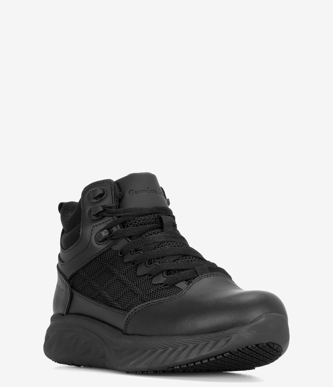 Genuine Grip Shielder Zipper Lock Slip-Resistant High Top Men's Sneakers - Perfect for Outdoor Hiking, Work Safety & Casual Wear