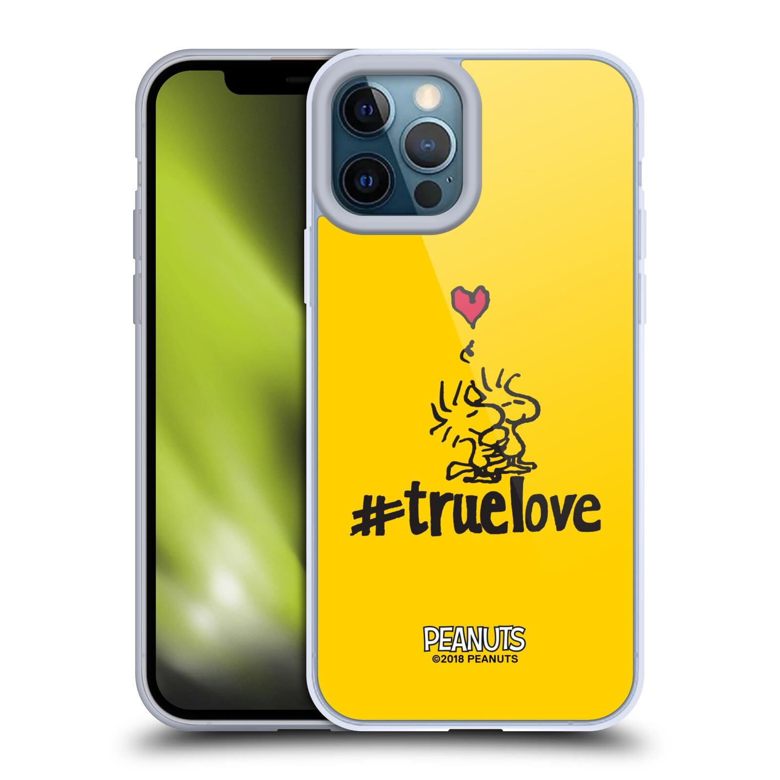 Peanuts Woodstock True Love iPhone 12 Pro Max Case - Officially Licensed Soft Gel Cover by Head Case Designs, Perfect for Daily Use, Travel, and Gift Giving