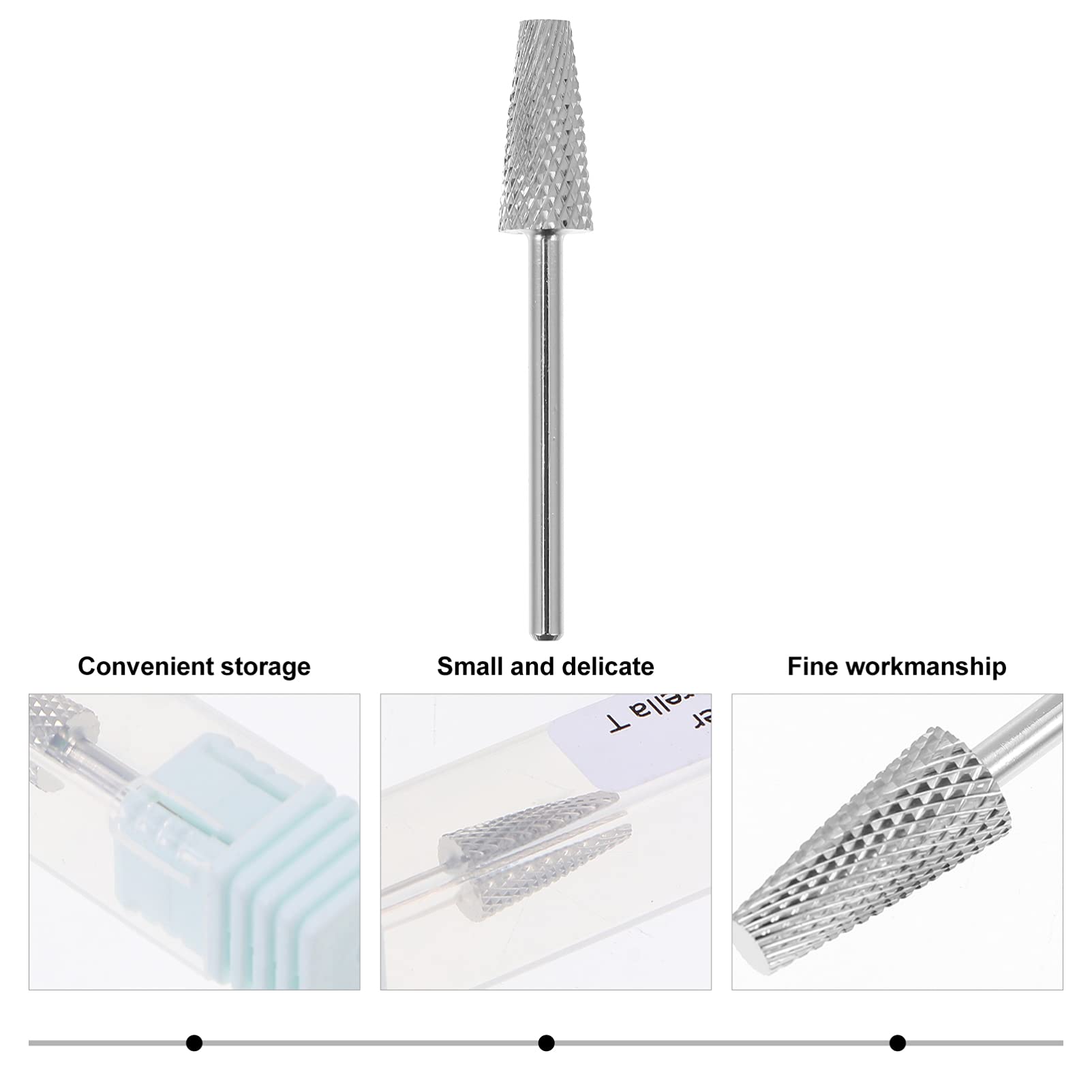 FOMIYES Professional Pedicure & Manicure Drill Bits Set - Tungsten Carbide Rotary Burr Carving Bits for Electric Nail Drill - Perfect for Nail Art, Salon & Home Use - Durable & Precise Nail Grinding Heads for Smooth & Safe Pedicures