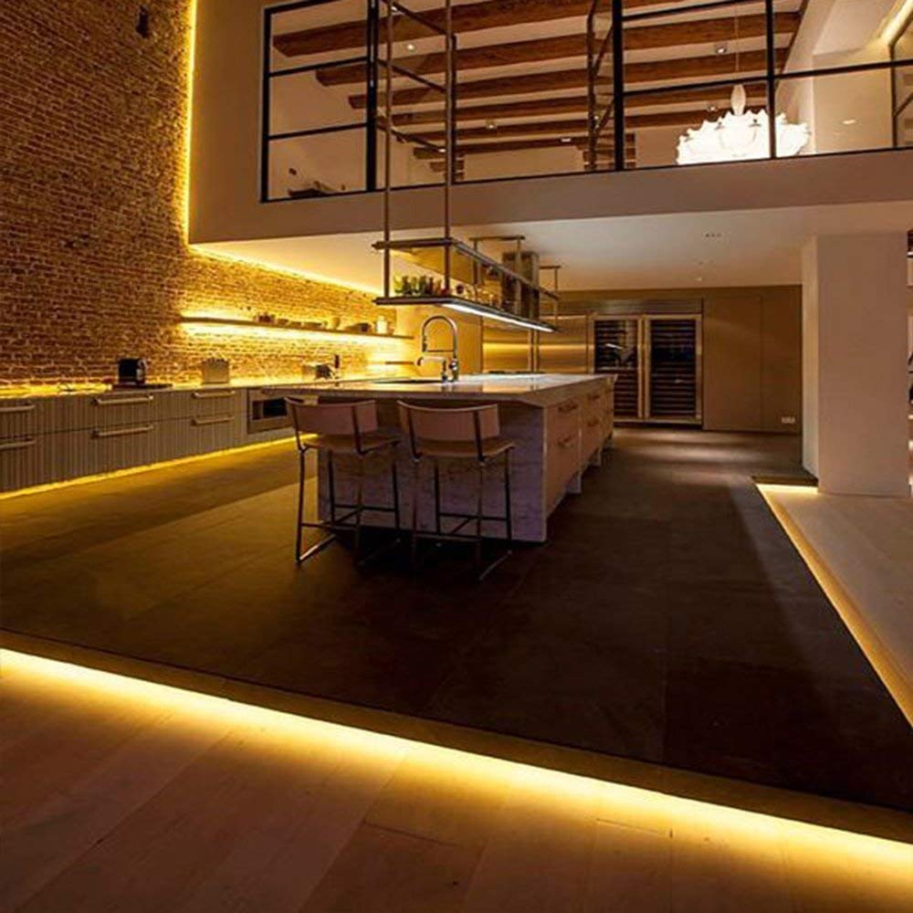 Lepro 32.8ft LED Light Strip - 600 LEDs Warm White Flexible Tape Lights (2x16.4ft) 12V DC Non-Waterproof for Home Kitchen Bedroom DIY Decor - Perfect for Accent Lighting, Under Cabinet, Car Interior, and Party Decoration