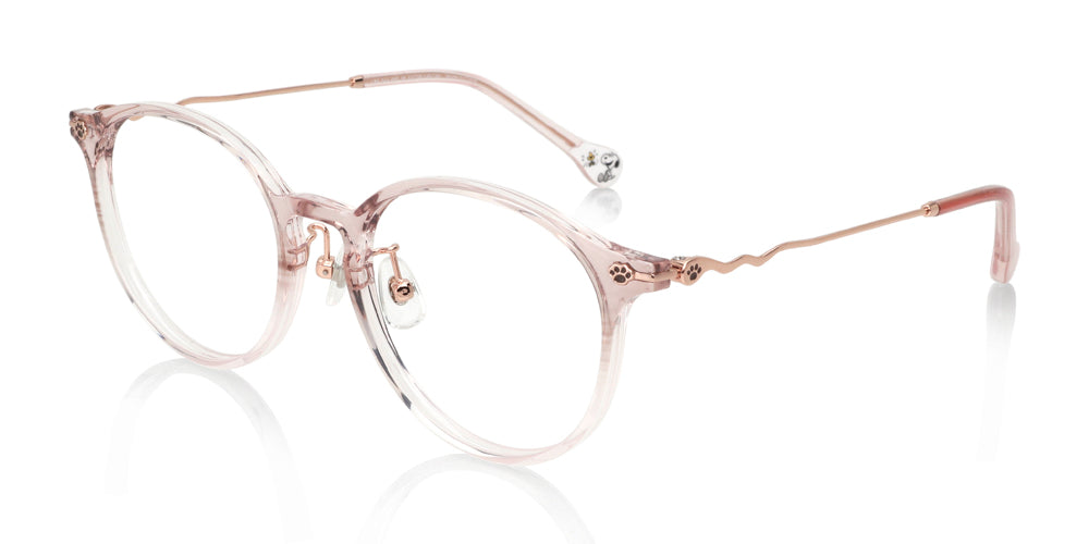 JINS x PEANUTS 087 Laughing Eyeglasses - Stylish Snoopy & Charlie Brown Collection - Perfect for Reading, Driving & Daily Wear