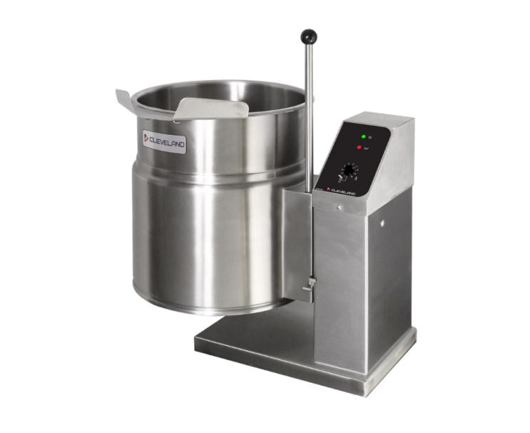 Cleveland KET6T 6 Gallon Commercial Electric Tilting Steam Kettle - Tabletop Steam Jacket Kettle for Cooking, Soup & Food Service - Perfect for Restaurants, Catering & Commercial Kitchens