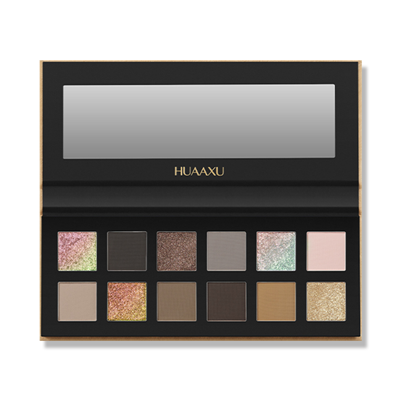 HUAXU Velveteen Series 12 Color Eyeshadow Palette - Long Lasting Matte & Shimmer Makeup Kit for Day & Night Looks | Perfect for Parties, Weddings & Everyday Wear