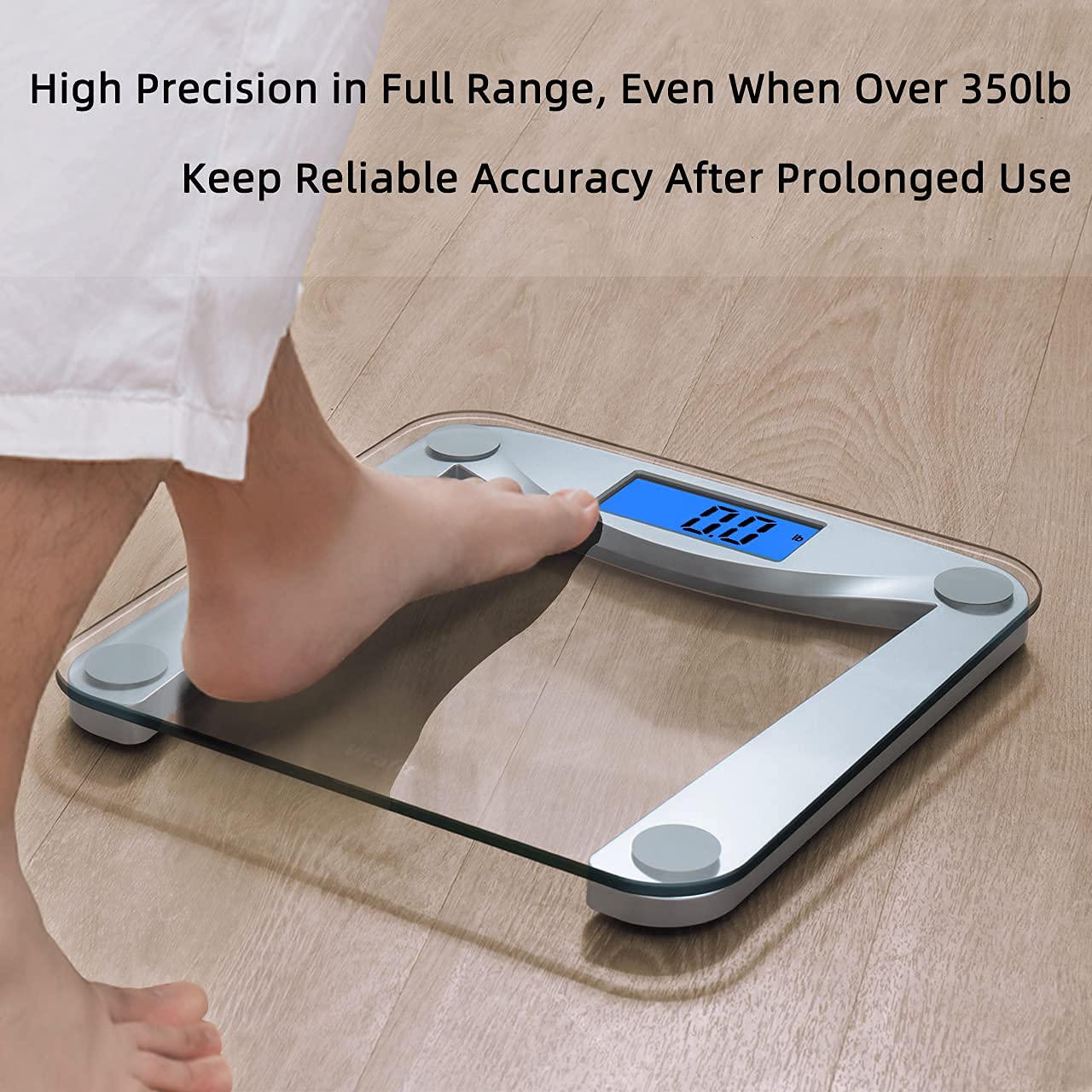 Vitafit Digital Bathroom Scale & 33lb Kitchen Scale - Accurate Body Weight & Food Measurement for Home, Gym, and Cooking - Perfect for Health Tracking & Meal Prep