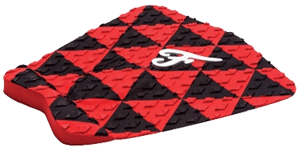 Barcelona Island Pride 5-Piece Non-Slip Traction Mat Set - Black/Red for Boats, RVs, and Outdoor Decks
