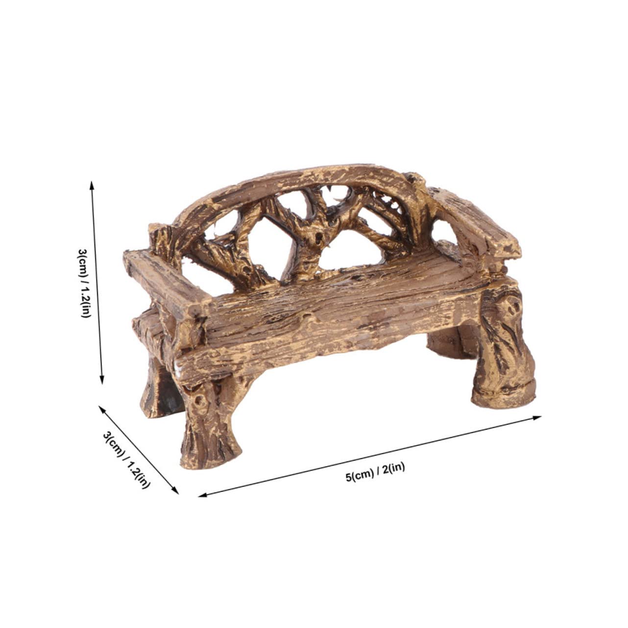 VICASKY 2-Piece Miniature Fairy Garden Table and Chair Set - Resin Dollhouse Accessories for Outdoor Micro Landscaping, Bonsai Decor, and Home Décor - Perfect for Fairy Gardens, Terrariums, and Miniature Displays