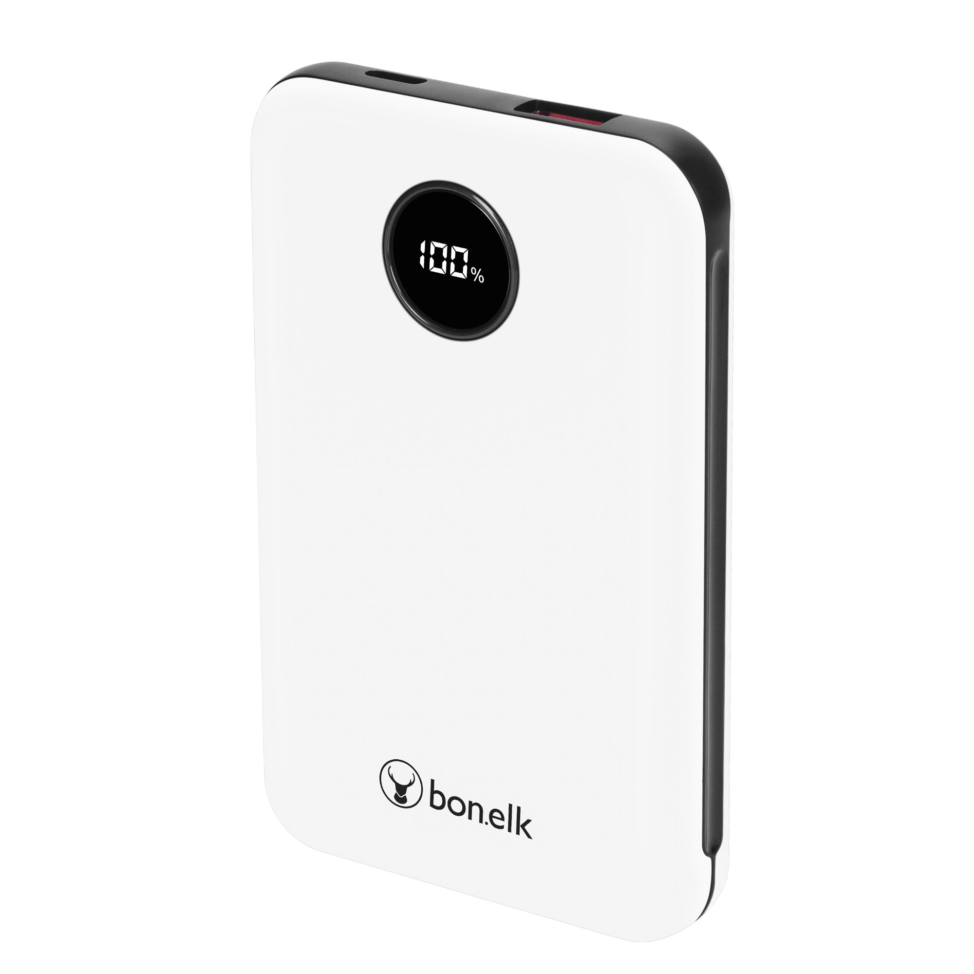 Bonelk Mini 10,000mAh Power Bank with PD20W & QC22.5W Fast Charging - Portable Phone Charger for iPhone, Samsung, Android - Compact White External Battery for Travel, Camping, Emergency Power Backup