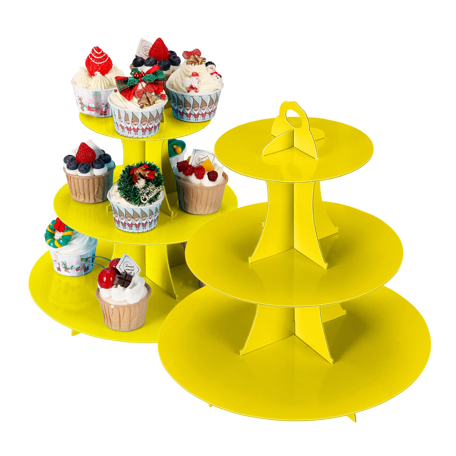 2-Pack 3-Tier Cupcake Stand Holder - 12