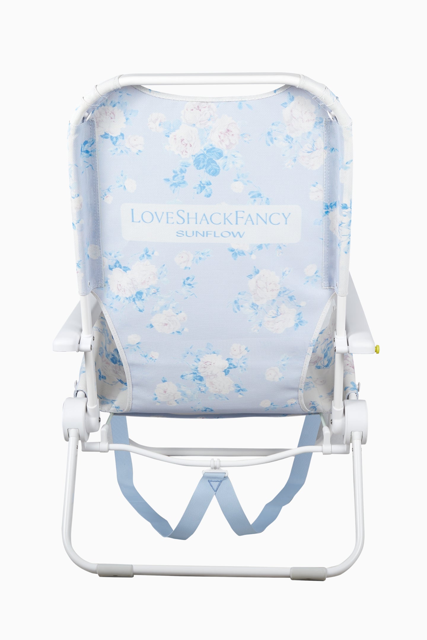 LoveShackFancy x SUNFLOW Everblooming Rosettes Beach Chair - Waterproof Portable Folding Lounge Chair for Pool, Beach, Camping & Outdoor Relaxation