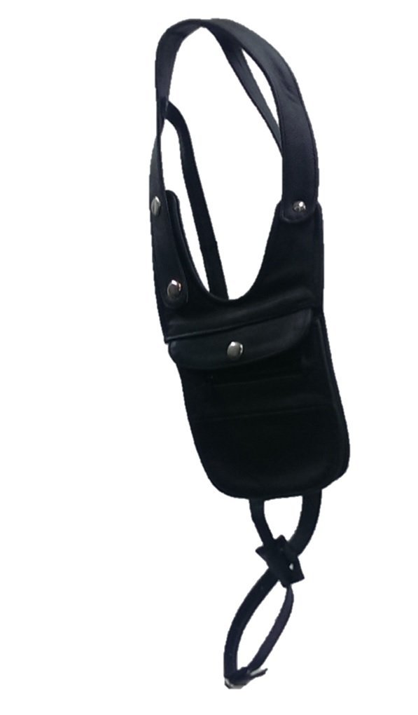 Sharpshooter Security Money Belt - Anti-Theft Leather Passport Wallet & Shoulder Holster for Travel, Hiking, and Daily Use
