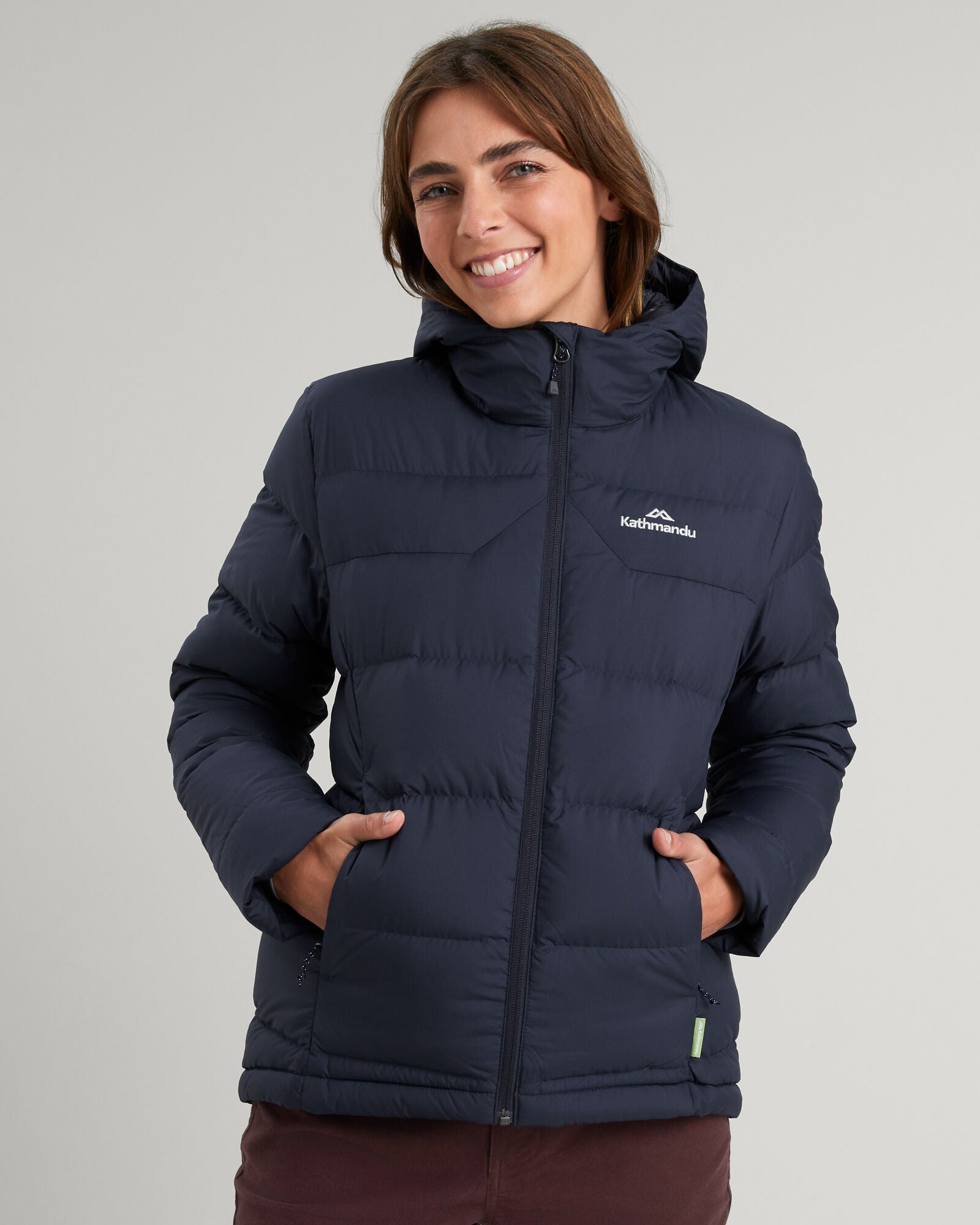 Women's Epiq Hooded Down Jacket - Waterproof Winter Coat, Lightweight Warm Puffer Jacket for Women (Midnight Navy) - Perfect for Skiing, Hiking & Cold Weather Outdoor Activities