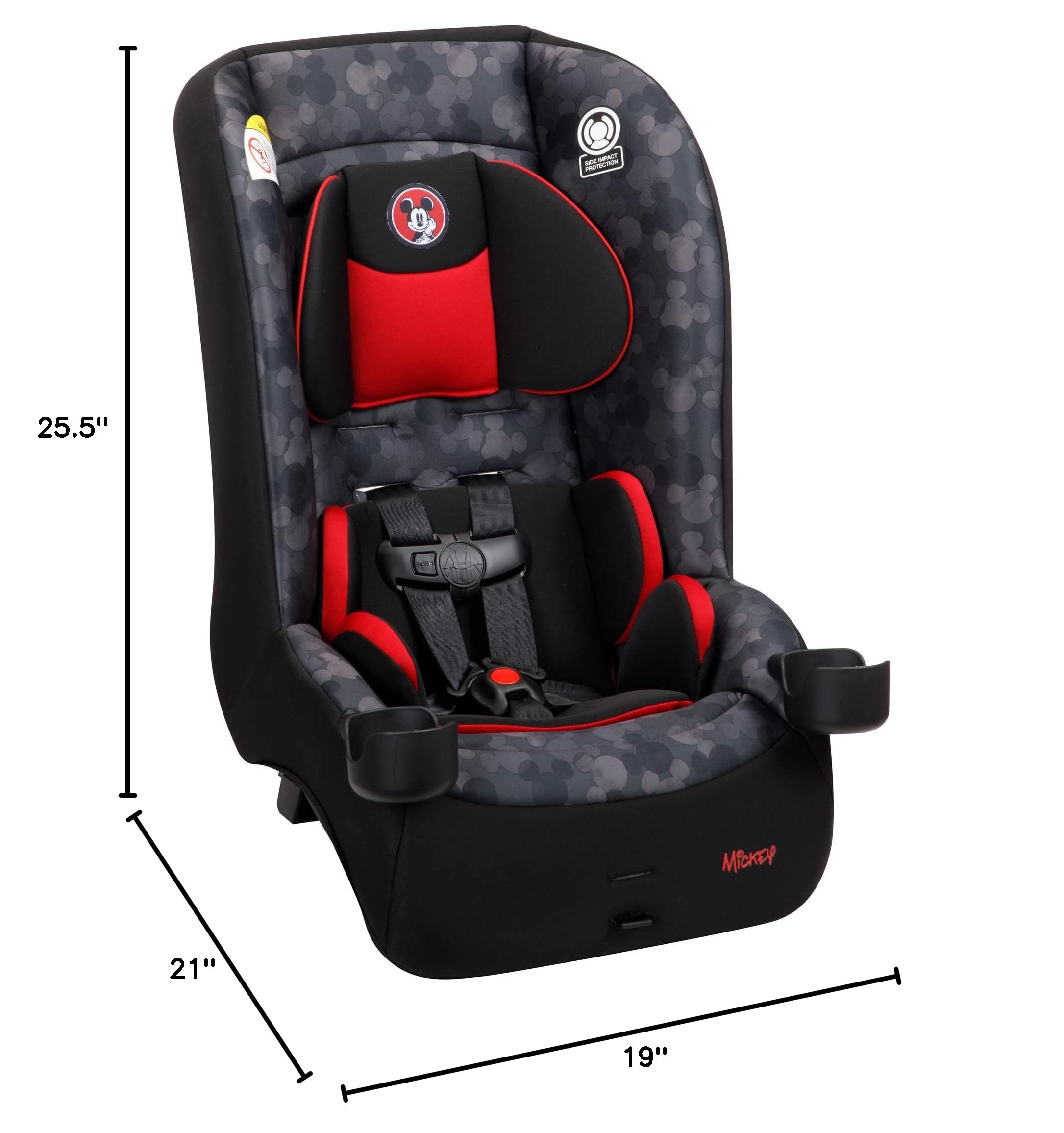 Disney Baby Jive 2-in-1 Convertible Car Seat for Infants & Toddlers | Rear-Facing (5-40 lbs) & Forward-Facing (22-65 lbs) | Ultra-Comfortable, Long-Lasting Safety Seat | Perfect for Family Road Trips & Daily Commutes