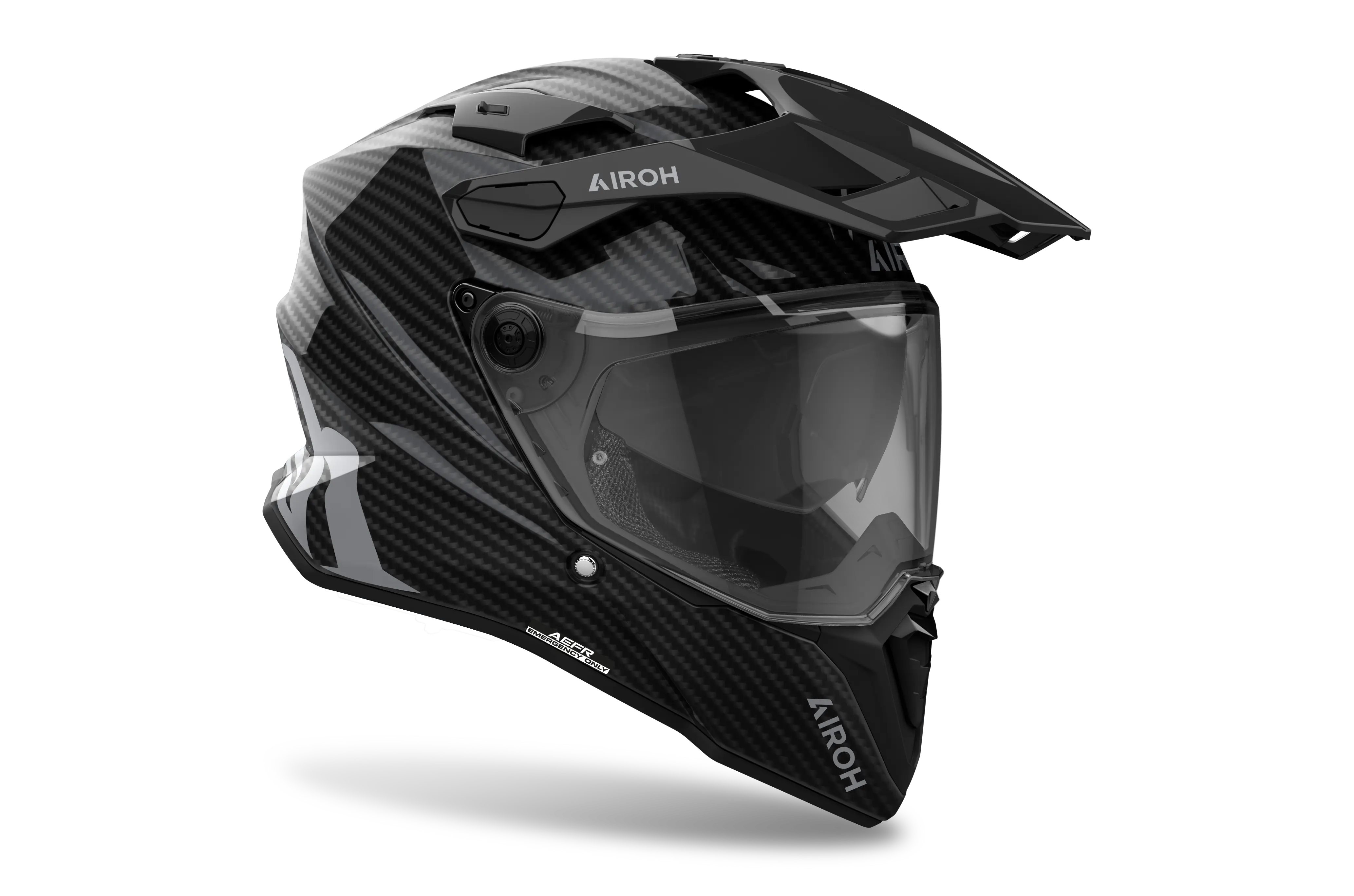 Airoh Commander 2 Full Gloss Carbon Motorcycle Helmet - Lightweight DOT & ECE Certified for Street & Racing - Perfect for Urban Commuting & Track Days