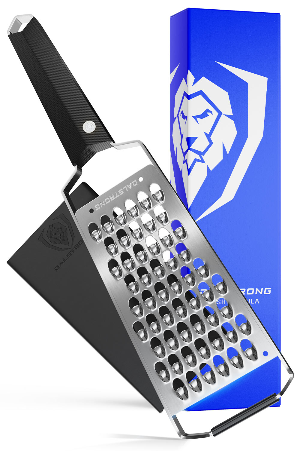 Premium Stainless Steel Wide Cheese Grater - Extra Coarse Shredder for Hard Cheeses | Dalstrong Professional Kitchen Tool | Perfect for Pizza, Pasta & Salad Toppings