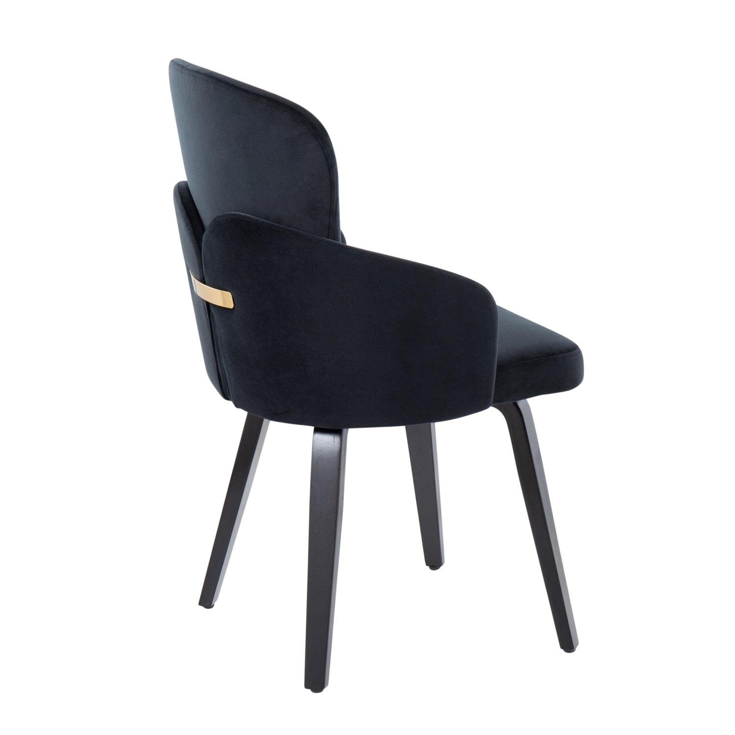 LumiSource Dahlia Upholstered Dining Chairs Set of 2 - Modern Kitchen Chairs for Dining Table - Comfortable Contemporary Seating for Home, Restaurant & Office Use