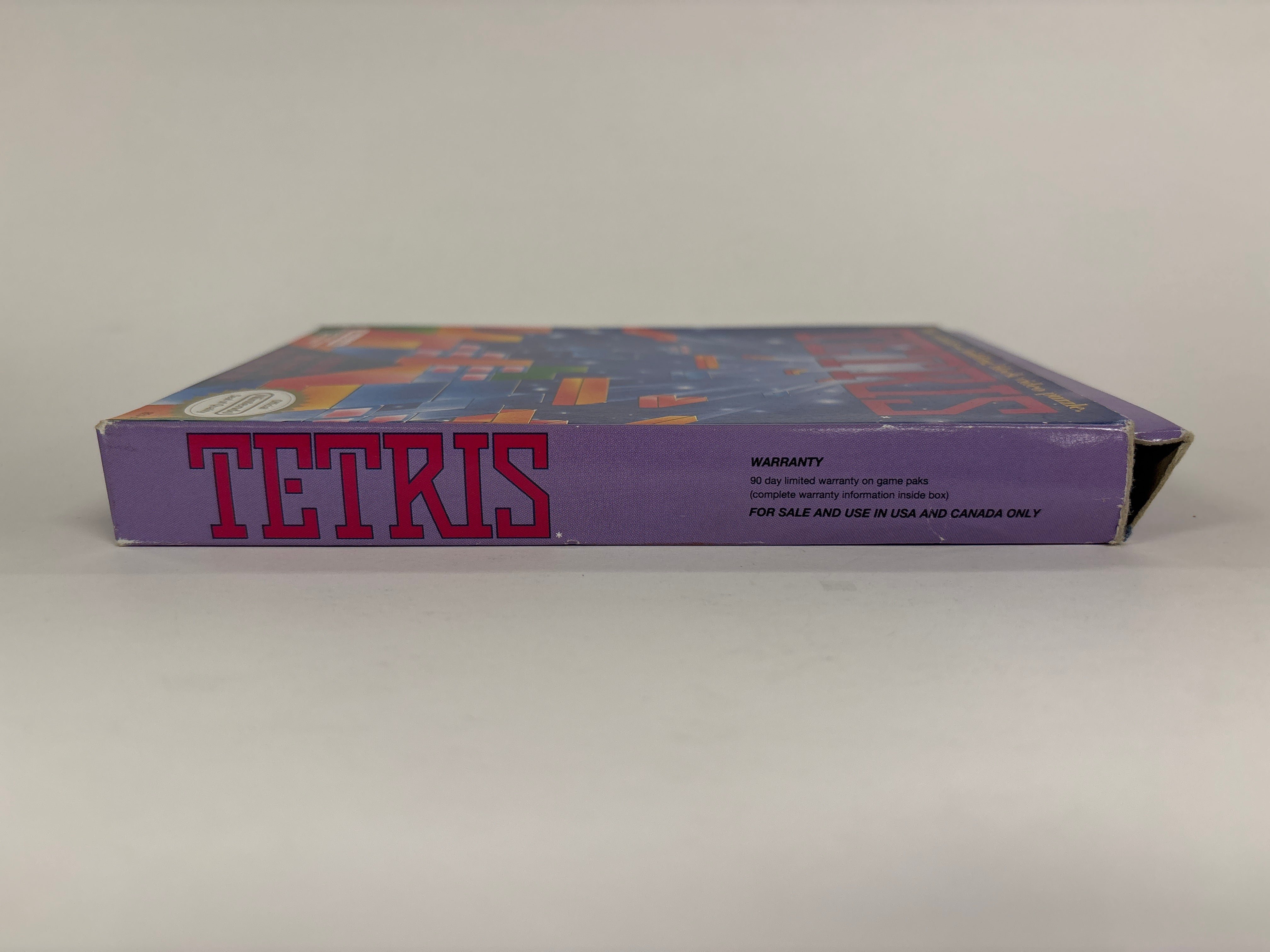 Original Tetris NES Box Only - No Game or Manuals Included - Perfect for Collectors & Retro Gaming Display