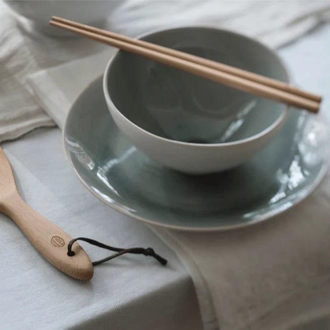 Eco-Friendly Bamboo Rice Paddle - Natural Wooden Rice Spoon for Cooking & Serving - Perfect for Sushi, Rice Dishes & Kitchen Use