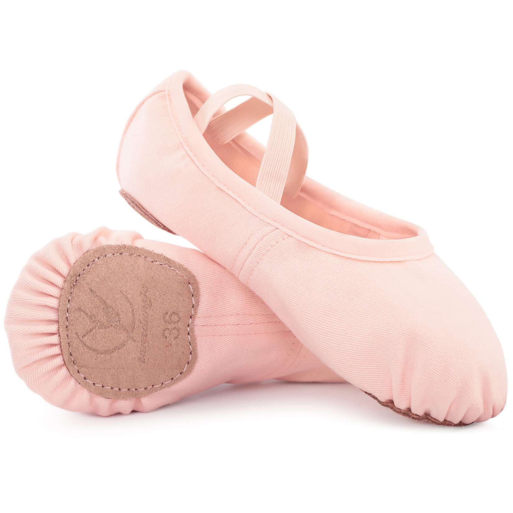 Women's Ballet Shoes - Stretch Canvas Dance Slippers for Girls, Teens & Adults | Perfect for Ballet Class, Practice & Performances
