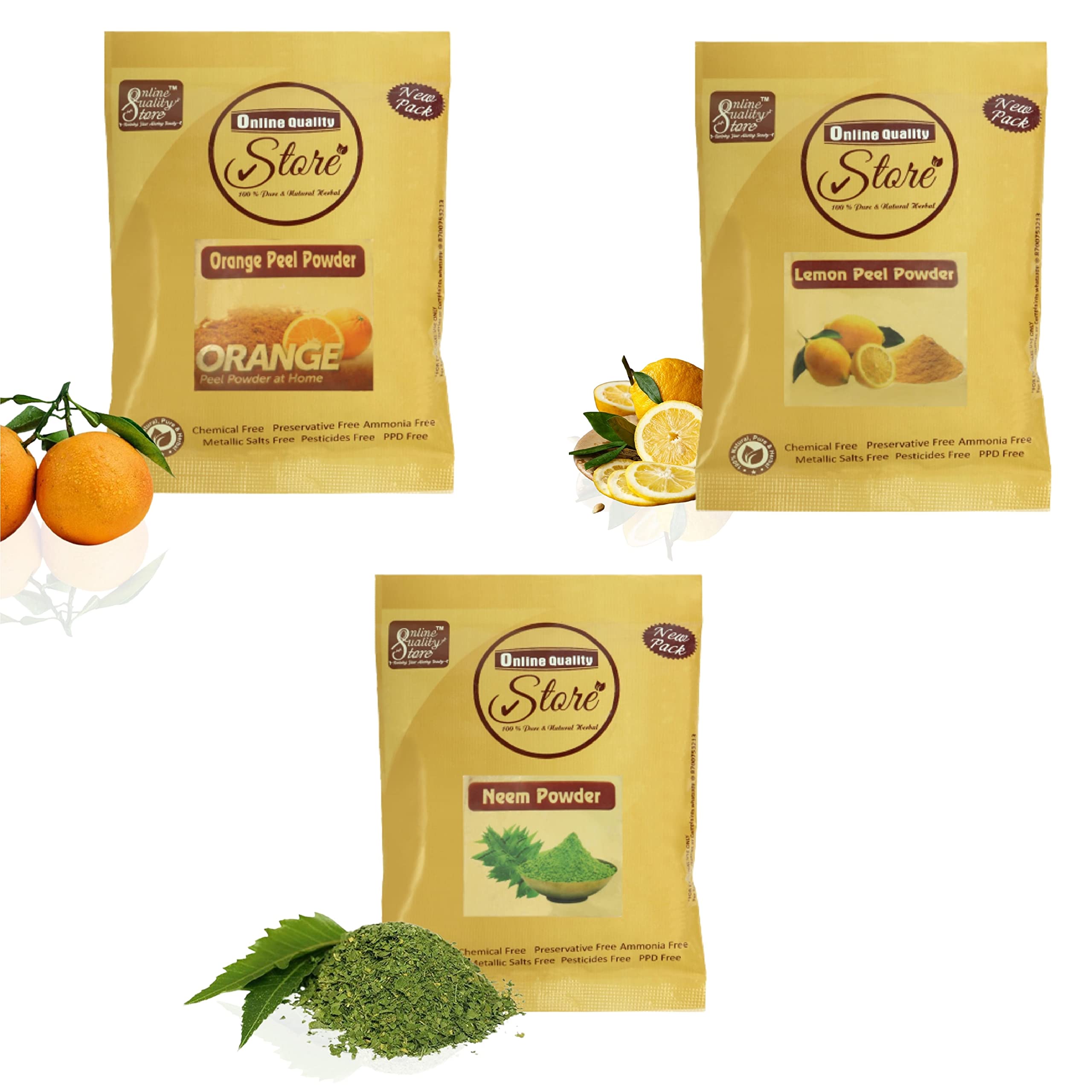 **Organic Lemon Peel, Neem & Orange Powder Face Pack (150g) - Glowing Skin & Acne Treatment | Brightening, Anti-Aging & Pimple Control | DIY Skincare for Oily & Dry Skin**    *(Use for: Daily facial mask, natural acne remedy, skin brightening treatment, Ayurvedic skincare routine, homemade beauty regimen)*