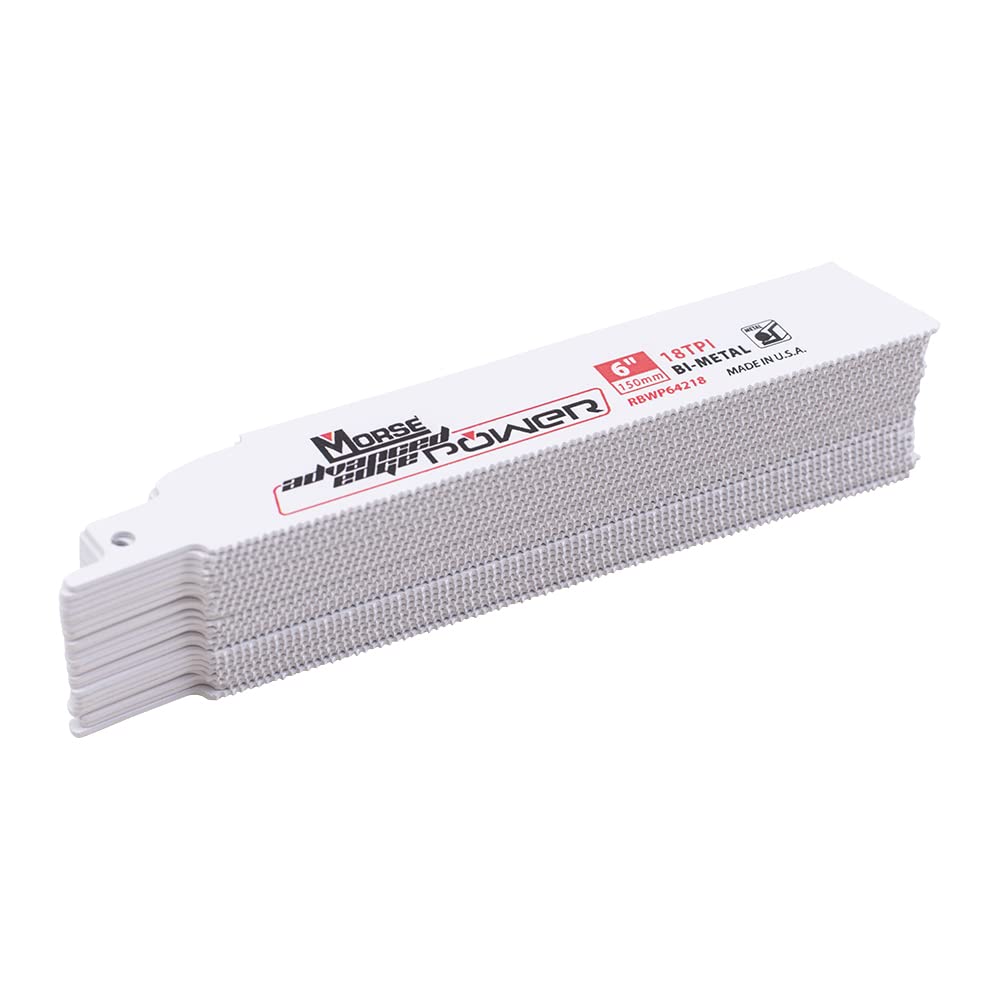 Morse Bi-Metal Pro Thin Metal Reciprocating Saw Blades - 6