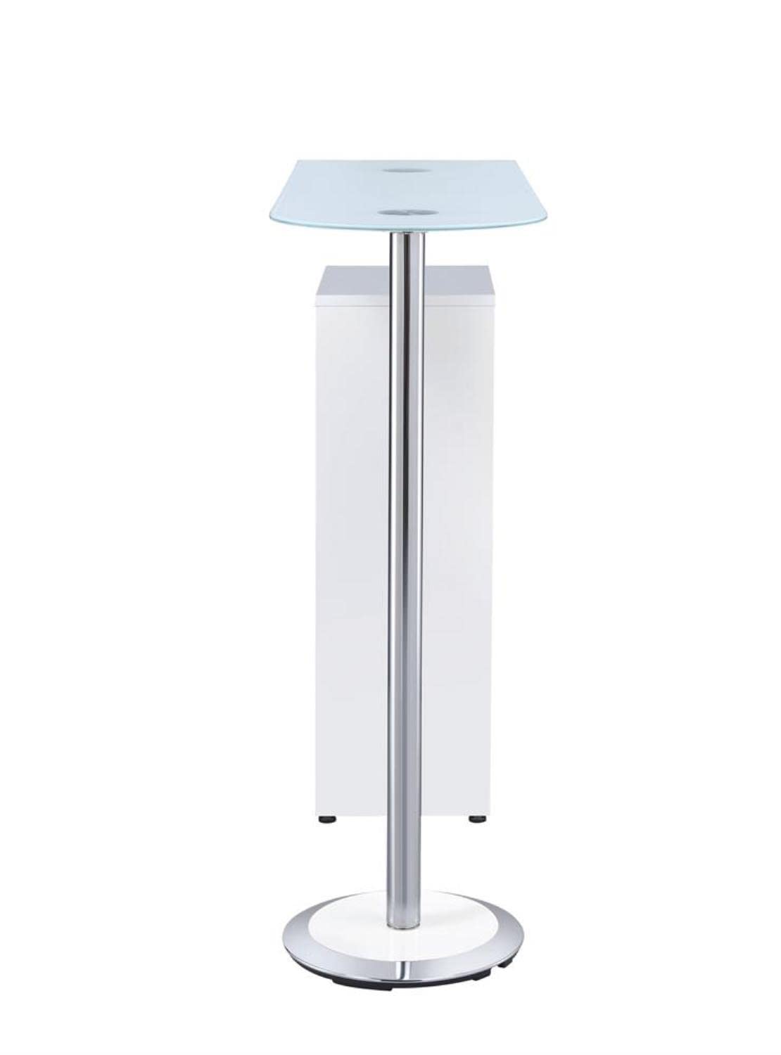 White Coaster Furniture Bar Table with Wine Storage - Perfect for Home Bars, Dining Rooms & Entertaining Spaces
