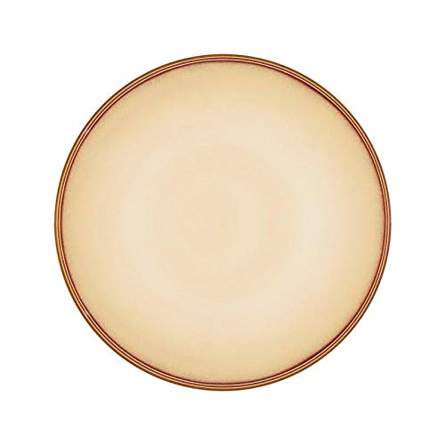 16-Piece Brown Dinnerware Set for 4 - Farmhouse Style Round Plates & Bowls - Dishwasher & Microwave Safe - Perfect for Casual Dining, Family Meals & Entertaining