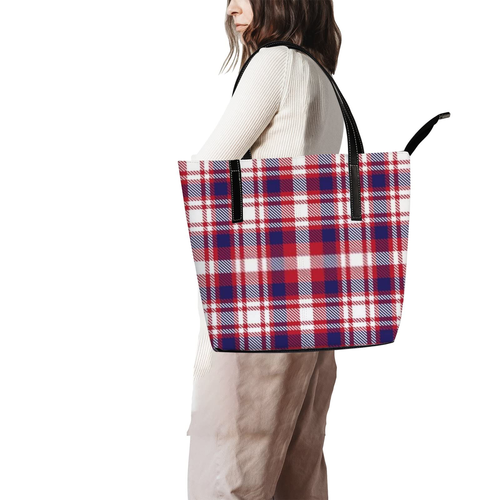 Premium Leather Tote Bag for Women - Stylish Crossbody Work Handbag with Zipper | Perfect for Office, Travel & Everyday Use