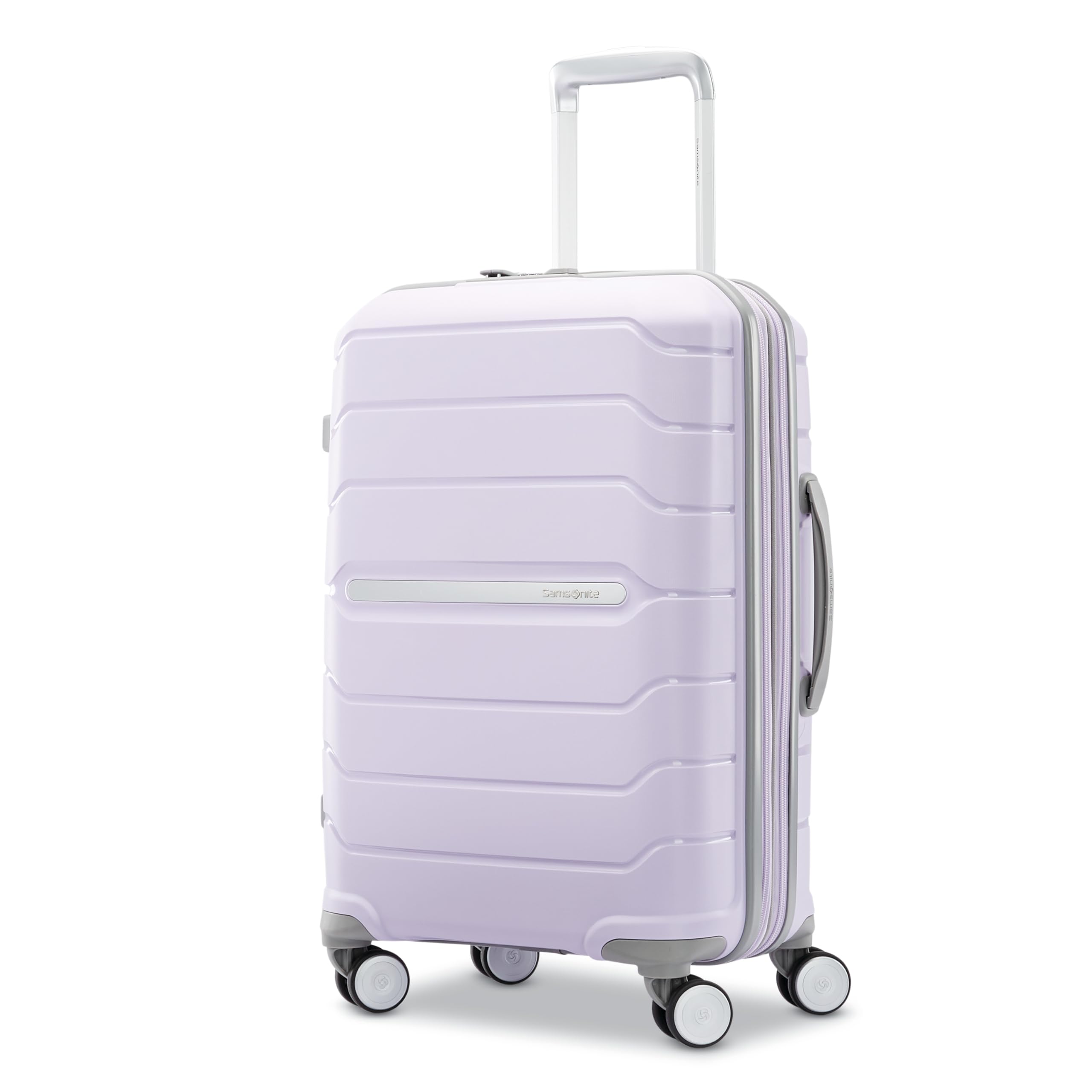 Samsonite Freeform 21-Inch Hardside Carry-On Luggage with TSA Lock | Expandable Hard Shell Spinner Suitcase | Airline-Approved Lightweight Travel Luggage with Smooth Wheels in Lilac | Perfect for Business Trips, Vacations & Weekend Getaways