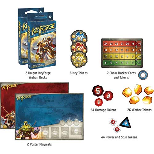 Keyforge: Age of Ascension 2-Player Starter Set by Fantasy Flight Games | Unique Deck Card Game for Adults & Teens | Perfect for Game Nights and Competitive Play