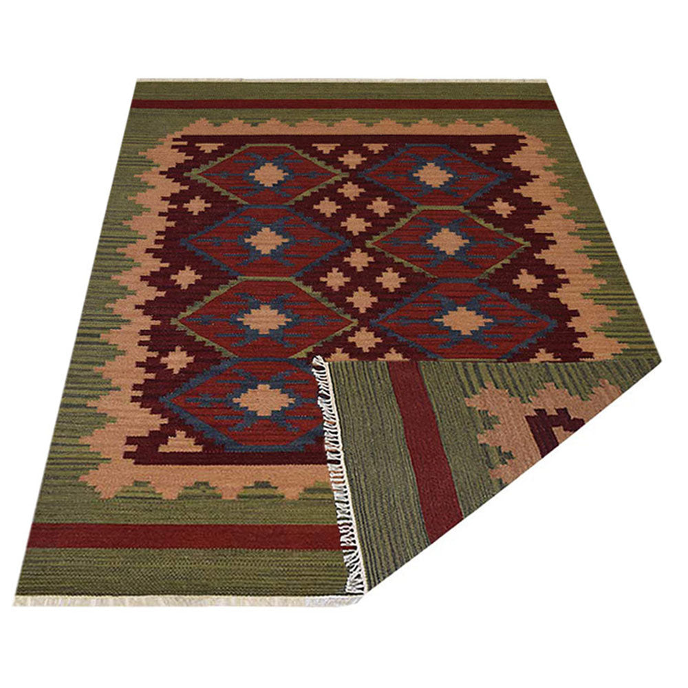 Hand Woven Bohemian Ecstasy Area Rug - Soft & Durable for Living Room, Bedroom, or Nursery Decor