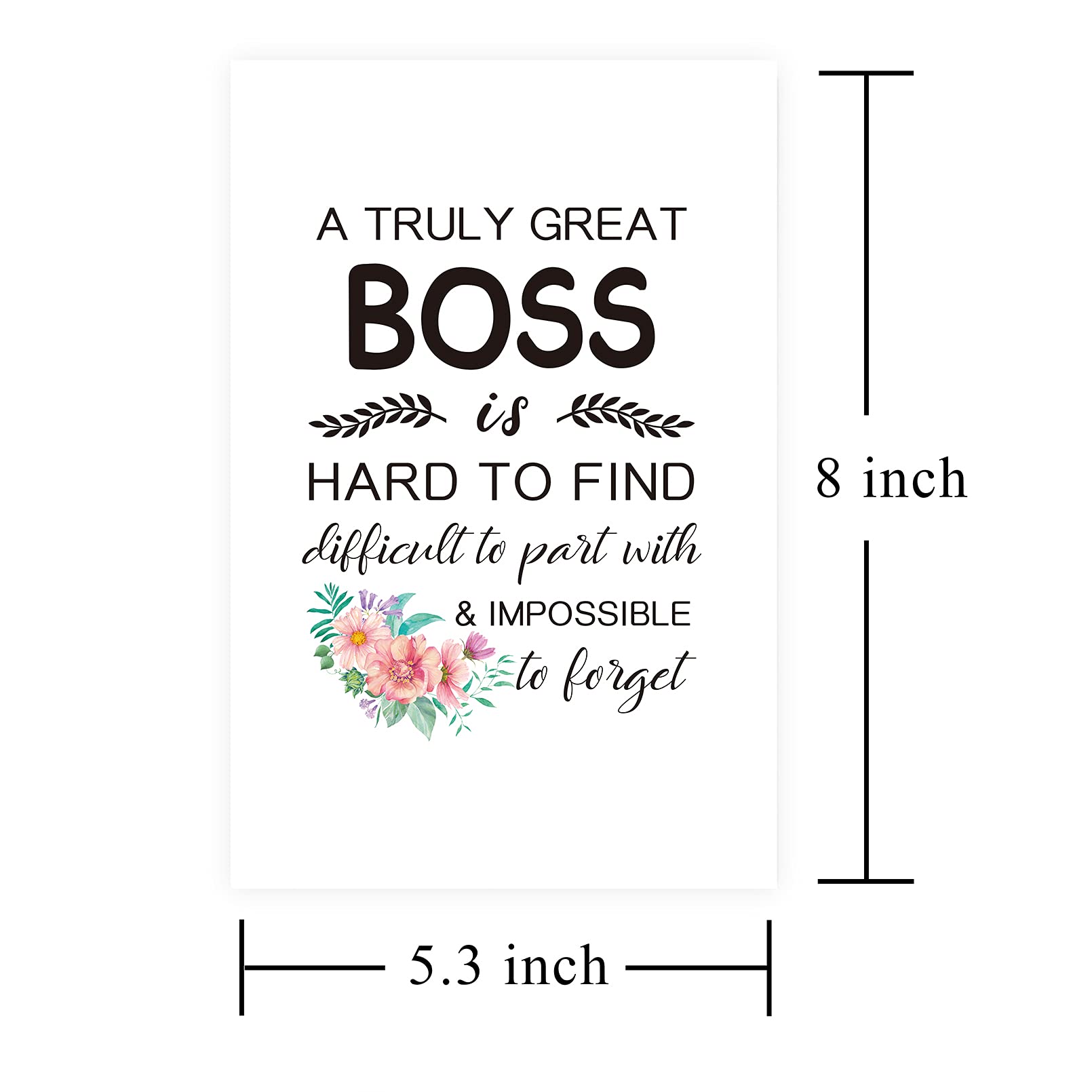 Alzombi Special Boss Birthday Card - Thoughtful Appreciation Greeting Card for Boss, Retirement Gift for Boss Friend | Perfect for Office Celebrations, Farewell Parties & Professional Milestones