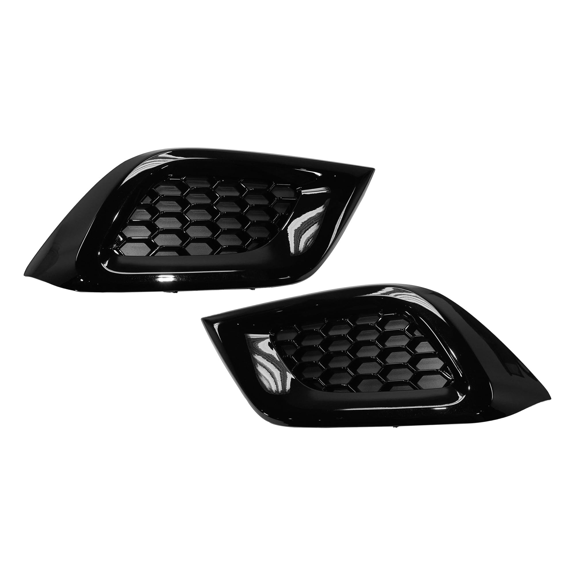 Go-Parts - Front Fog Lights Cover for Toyota Corolla IM 2016-2018, Left (Driver) and Right (Passenger), Black Replacement Pair/Set - Perfect for Night Driving and Foggy Conditions