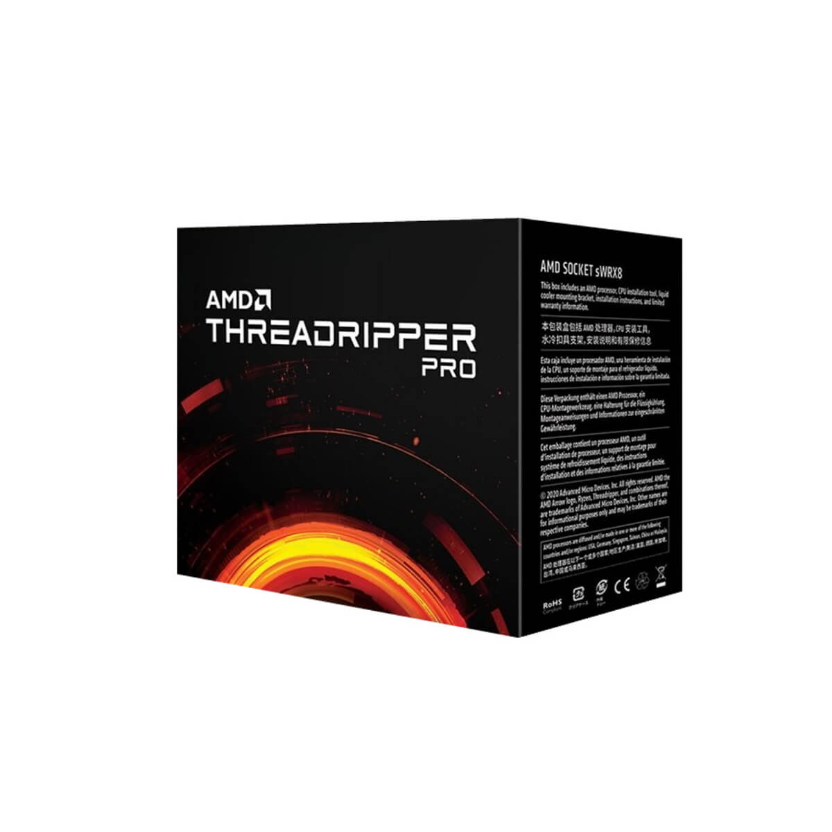 AMD Ryzen Threadripper Pro 3995WX 64-Core Processor - 2.7GHz Base, 4.2GHz Boost, 288MB Cache, sWRX8 Socket for High-End Workstations, Content Creation & 3D Rendering