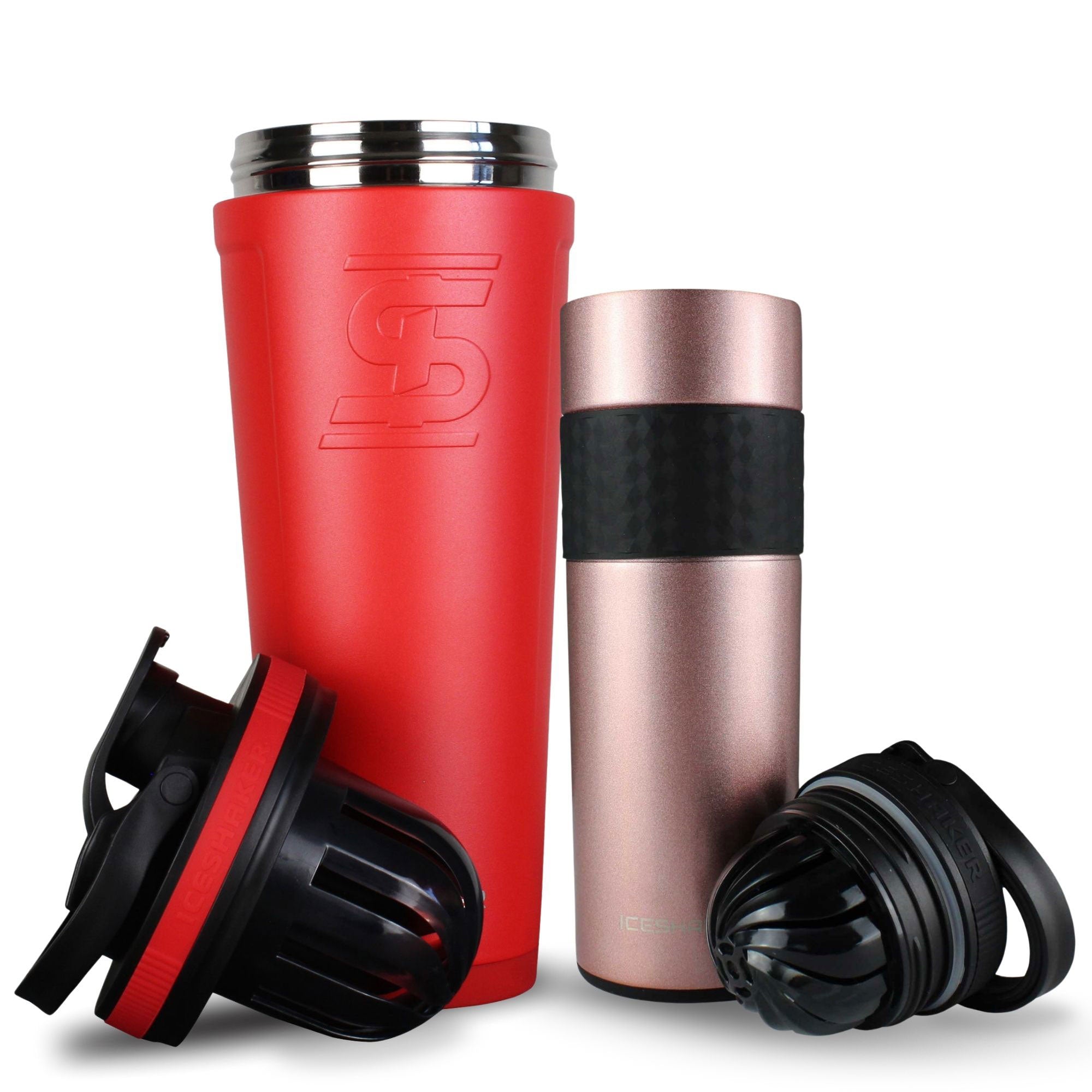 Premium His & Her Protein Shaker Bottle Set - 20oz Leak-Proof Mixing Cups for Gym, Workouts & Post-Training Recovery - BPA-Free Fitness Accessories for Couples