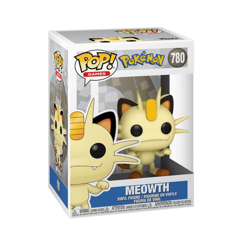 Funko Pop Pokemon Meowth Figure - Collectible Vinyl Toy for Pokemon Fans | Perfect for Display, Gifts & Anime Collections